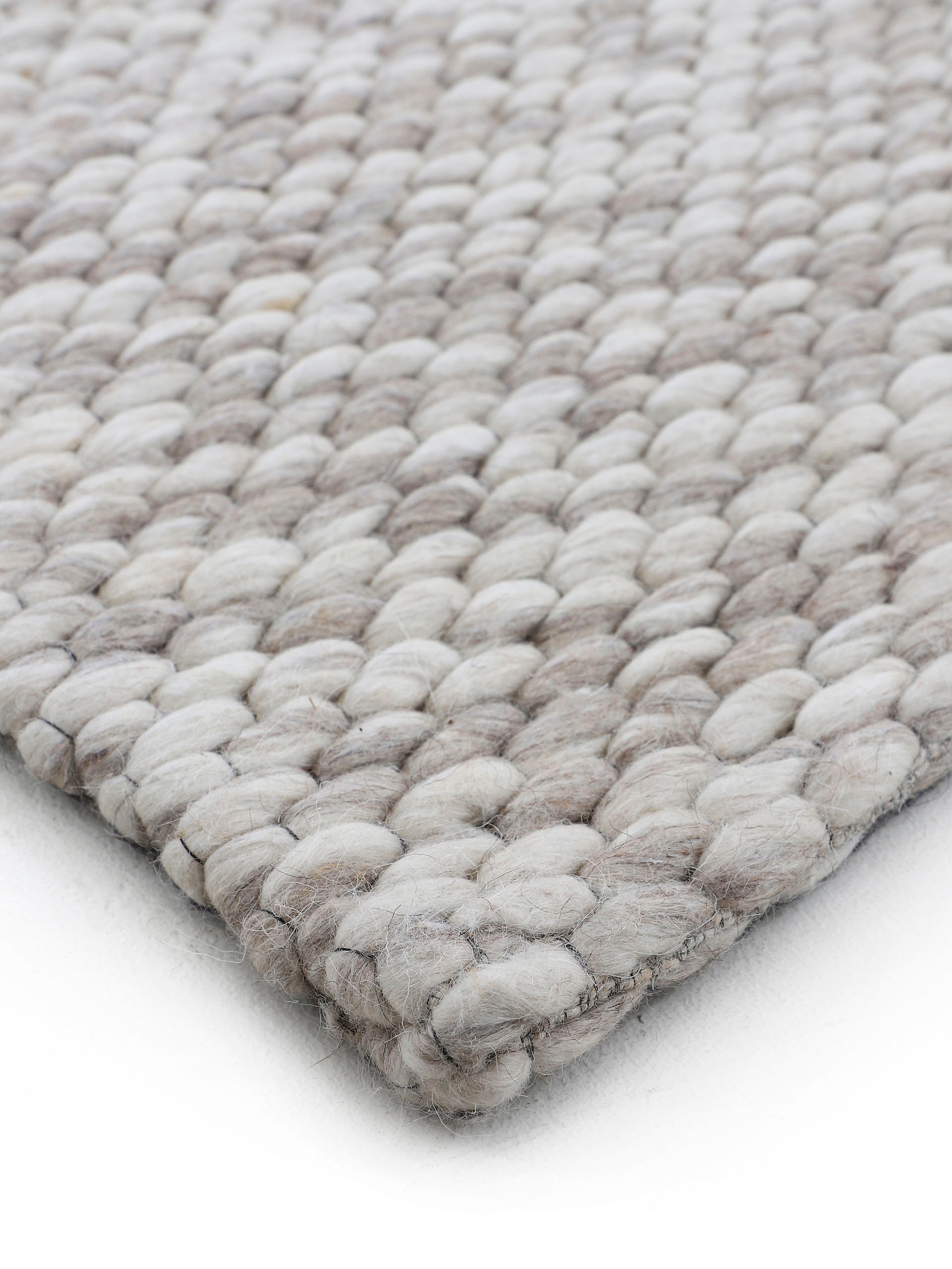 carpetfine Läufer »Sina«, rechteckig, 14 mm Höhe, Handweb Teppich, reine Wolle, meliert, handgewebt, weich & kuschelig