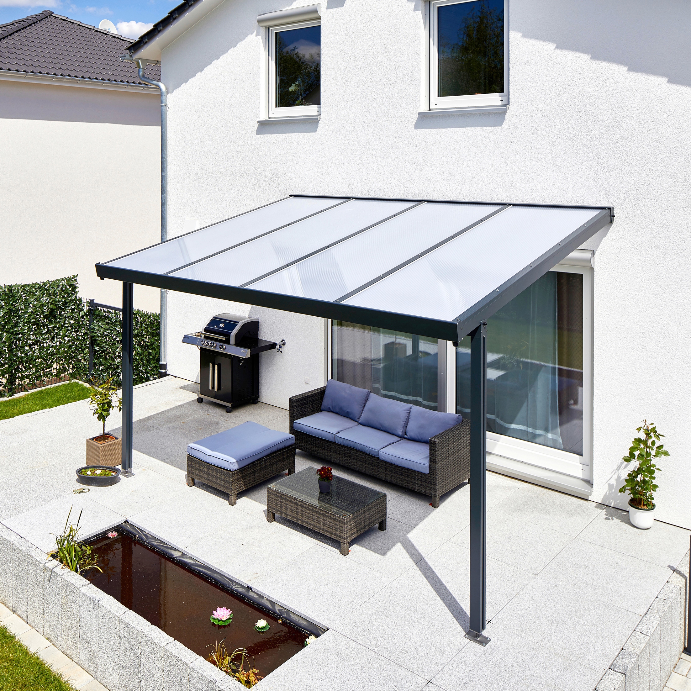 Terrassendach »Premium«, BxT: 410x306 cm, Dach Polycarbonat Opal