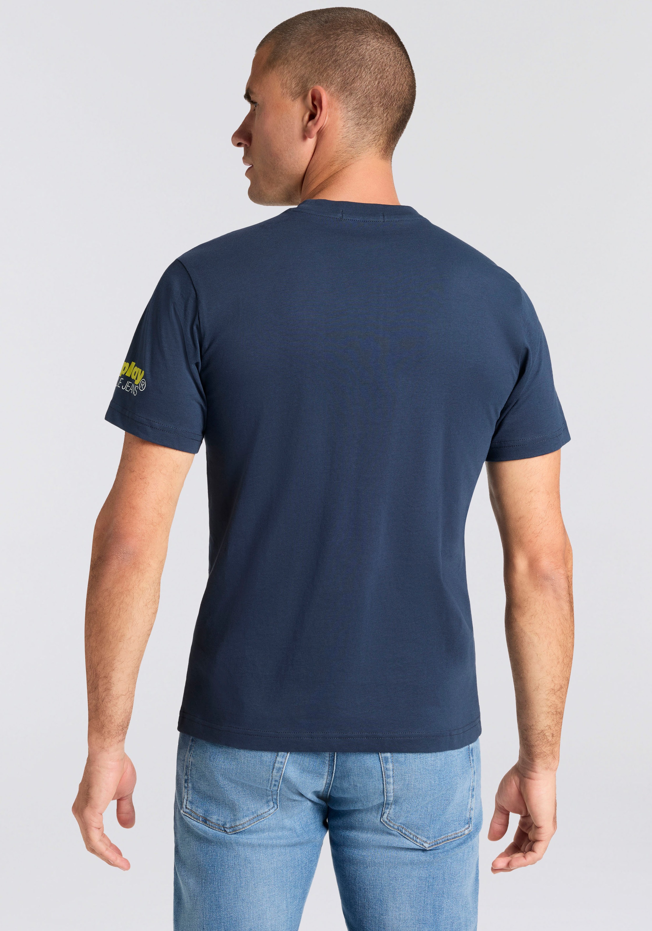 Replay T-Shirt Replaydruck am Ärmelabschluss günstig online kaufen