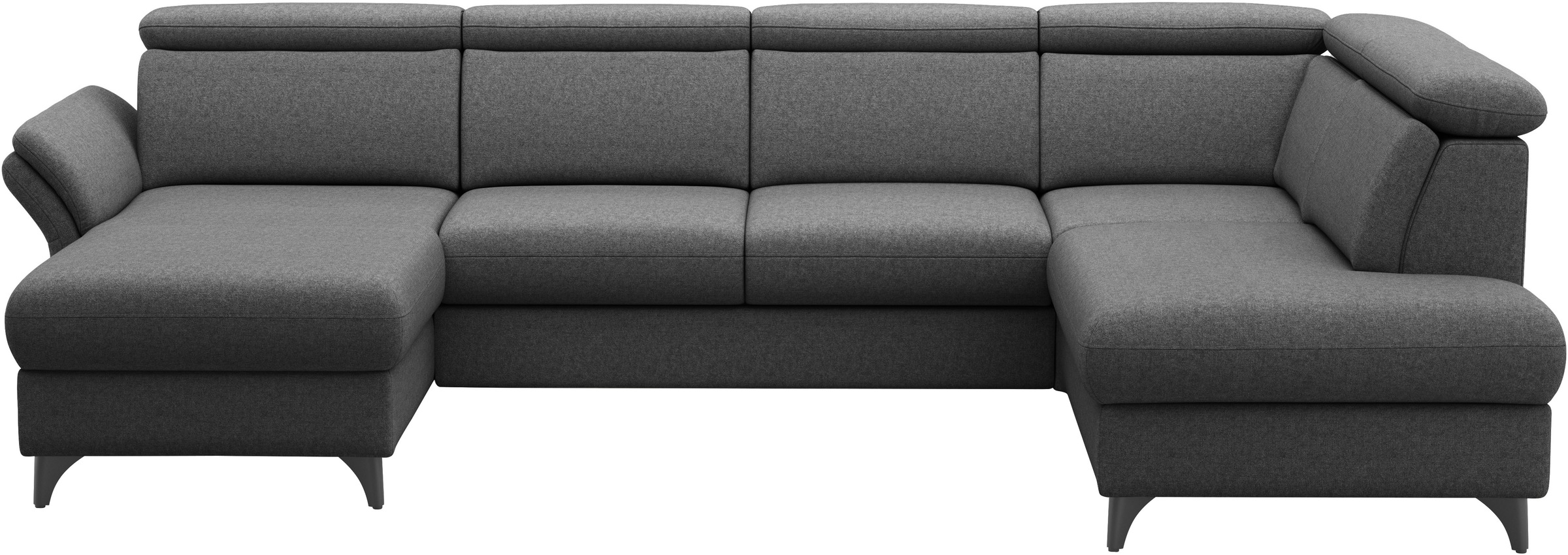 sit&more Wohnlandschaft »Glendale, U-Form« inkl. Kopfteilverstellung,wahlweise mit Vorziehsitz und Bettkasten