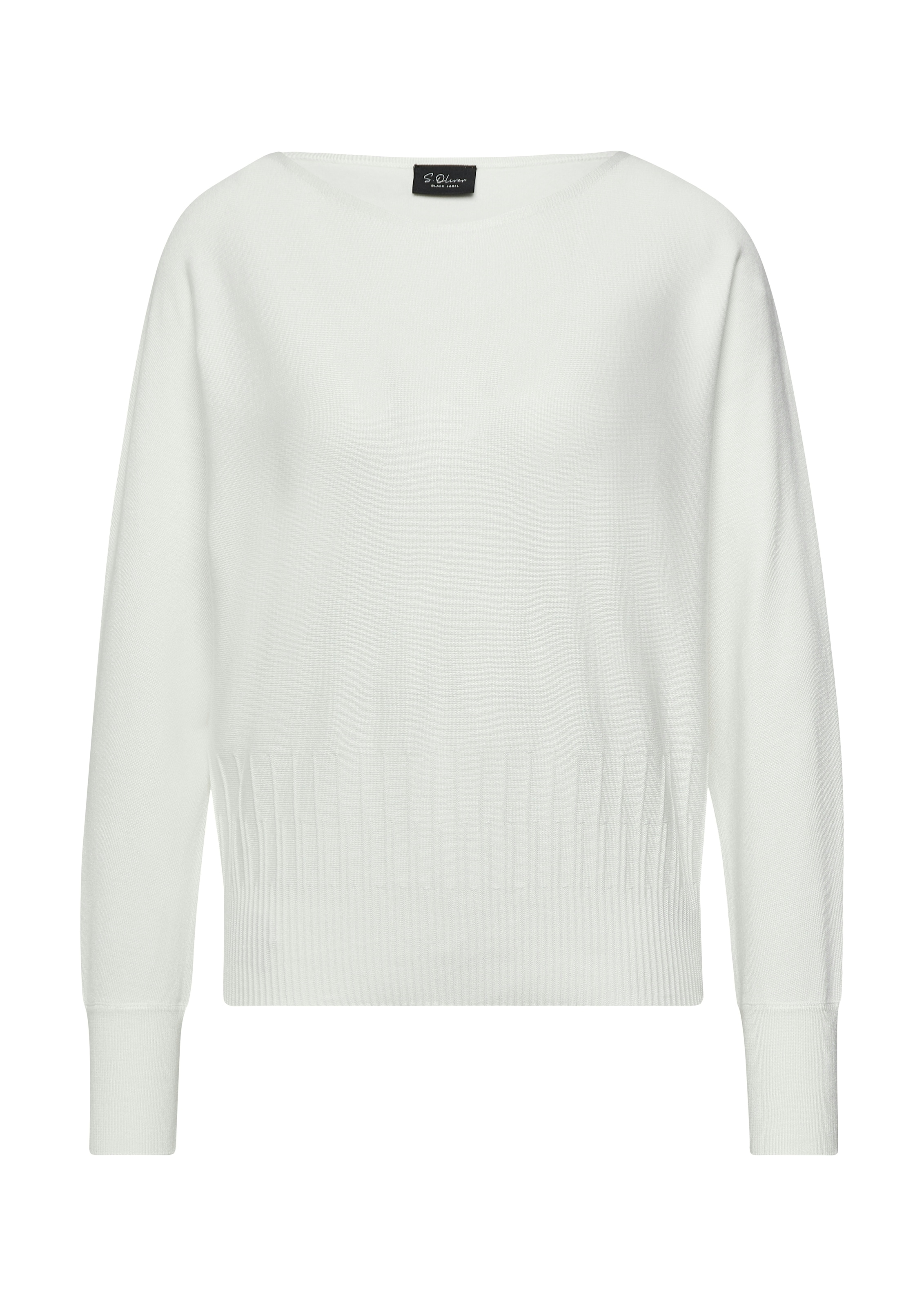 s.Oliver BLACK LABEL Strickpullover mit Fledermausärmeln