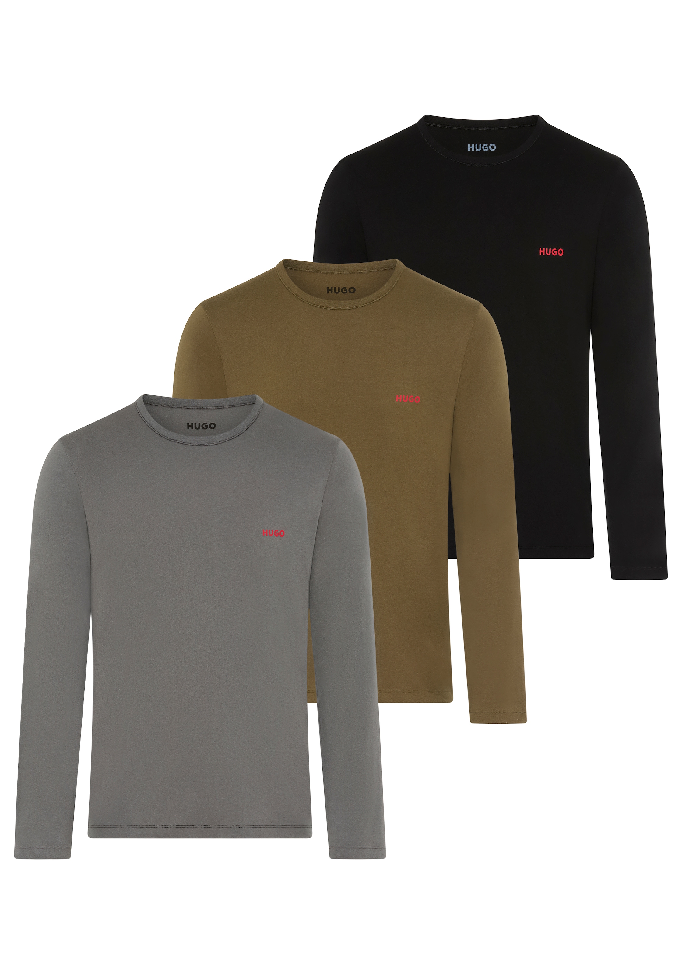 HUGO Underwear Langarmshirt "LS-SHIRT RN TRIPLET", (Set, 3er Pack) günstig online kaufen