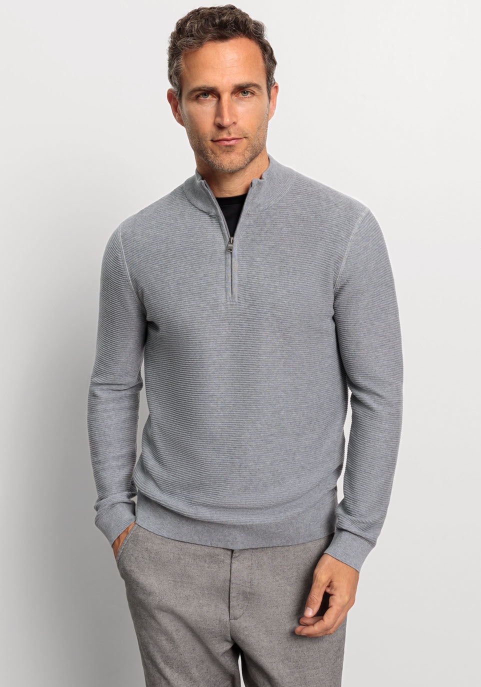 OLYMP Troyer "OLYMP Strick Casual", mit modischer Struktur günstig online kaufen