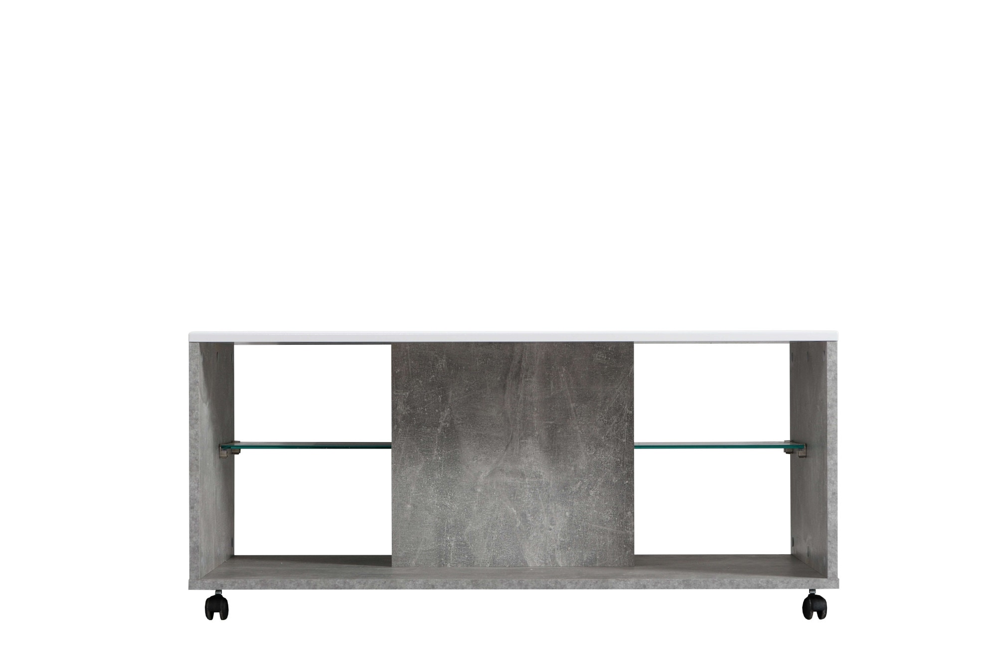 Home affaire Couchtisch »Bert Kaffetisch, 100 cm, in trendigen Farben, modern«, Hochglanzplatte, mit Rollen