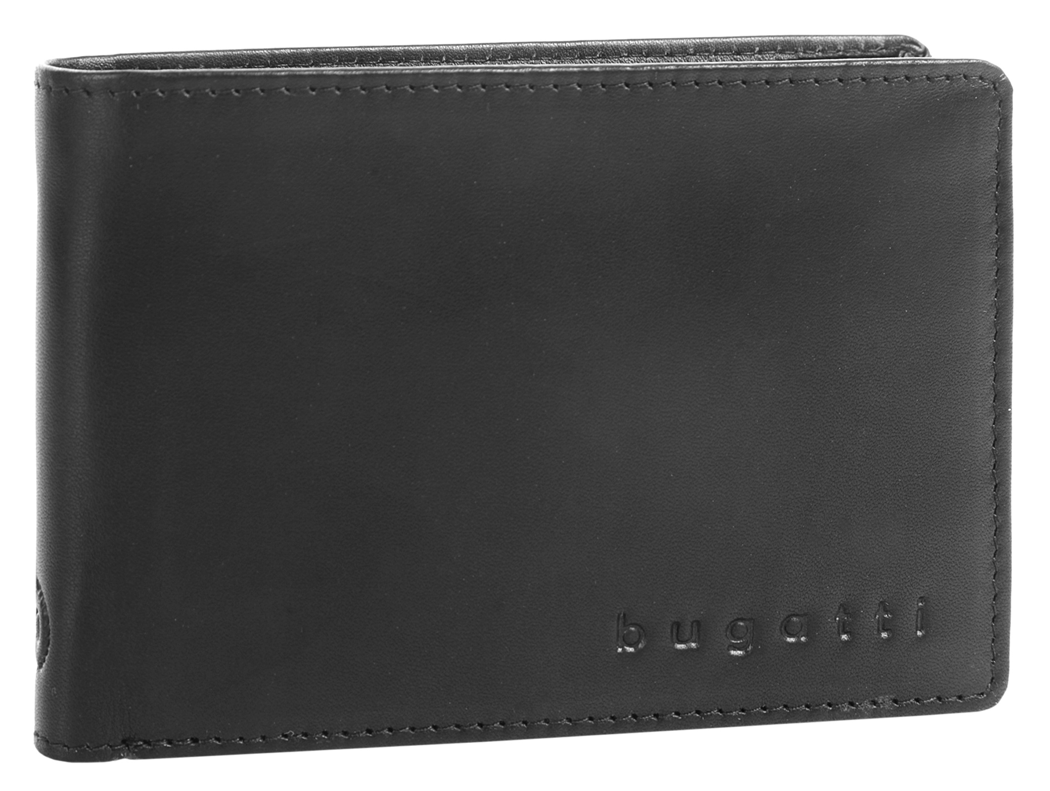 Geldbörse BUGATTI "PRIMO RFID", Damen, schwarz, Leder, beschichtet, leicht glänzend, Kleinlederwaren, echt Leder 5