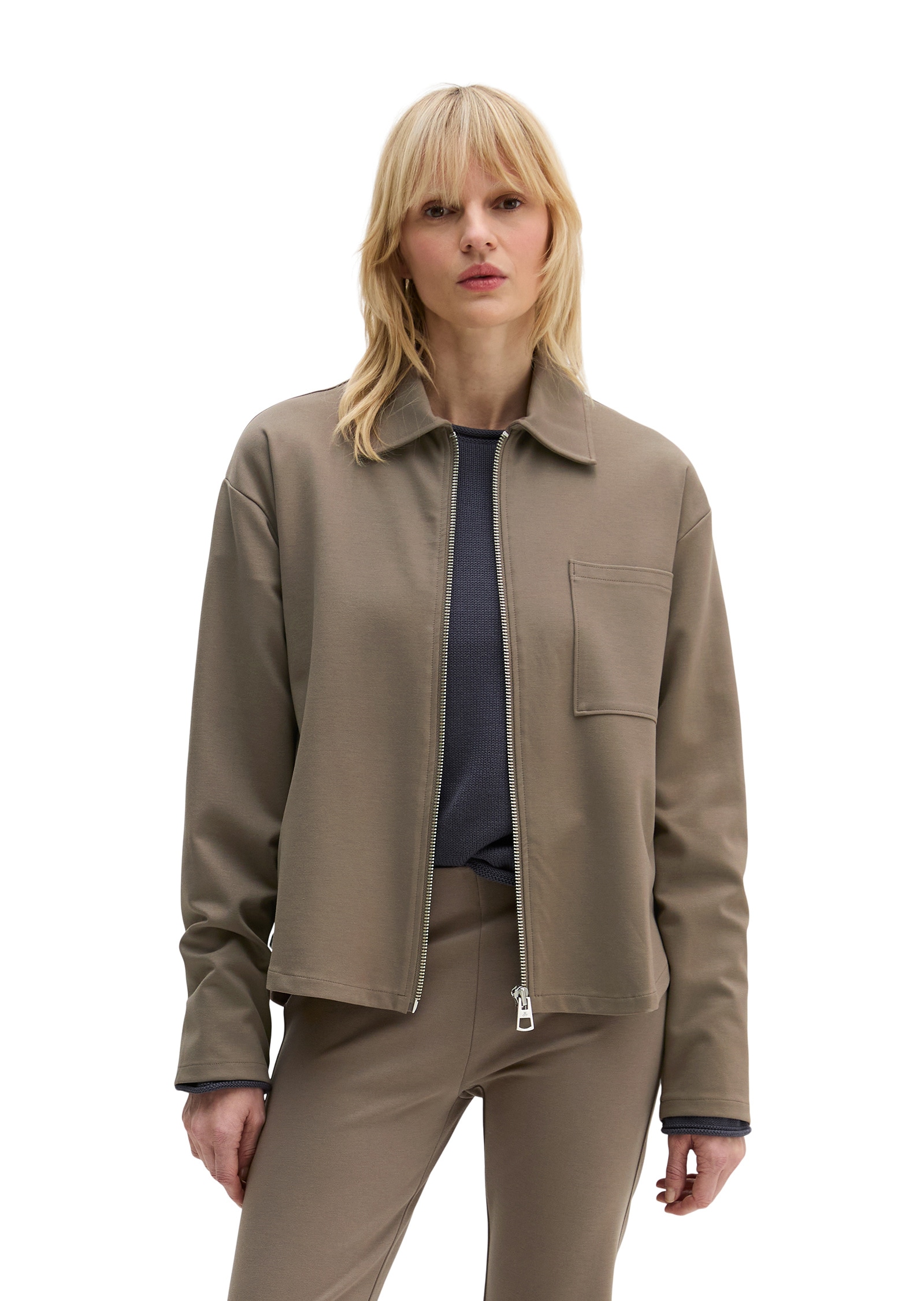 Marc OPolo Sweatjacke "aus Punto di Roma-Jersey" günstig online kaufen