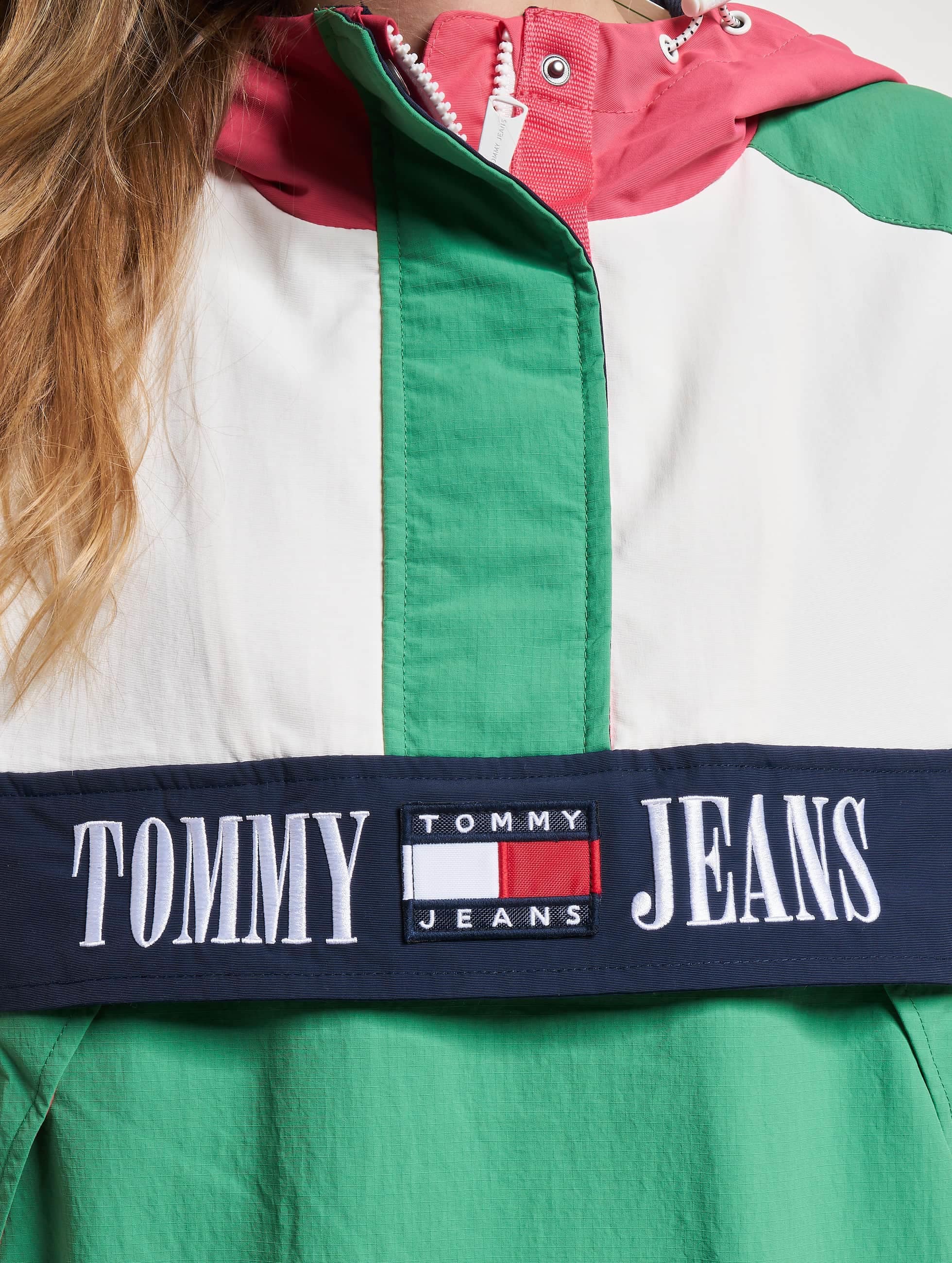 Windbreaker »Damen Tommy Jeans Archive 3 Popover Windbreaker«, (1 St.)