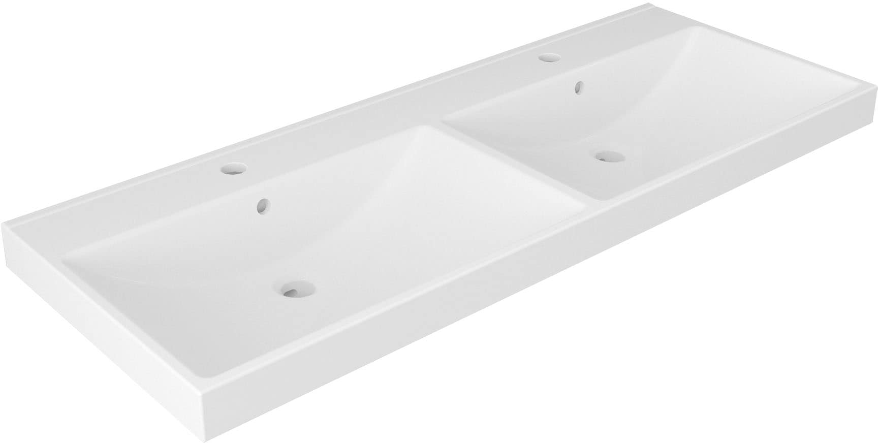 welltime Einbauwaschbecken "Trento Deluxe" Mit Nano Glasur in 51,61,81,101 und 121cm erhältlich.