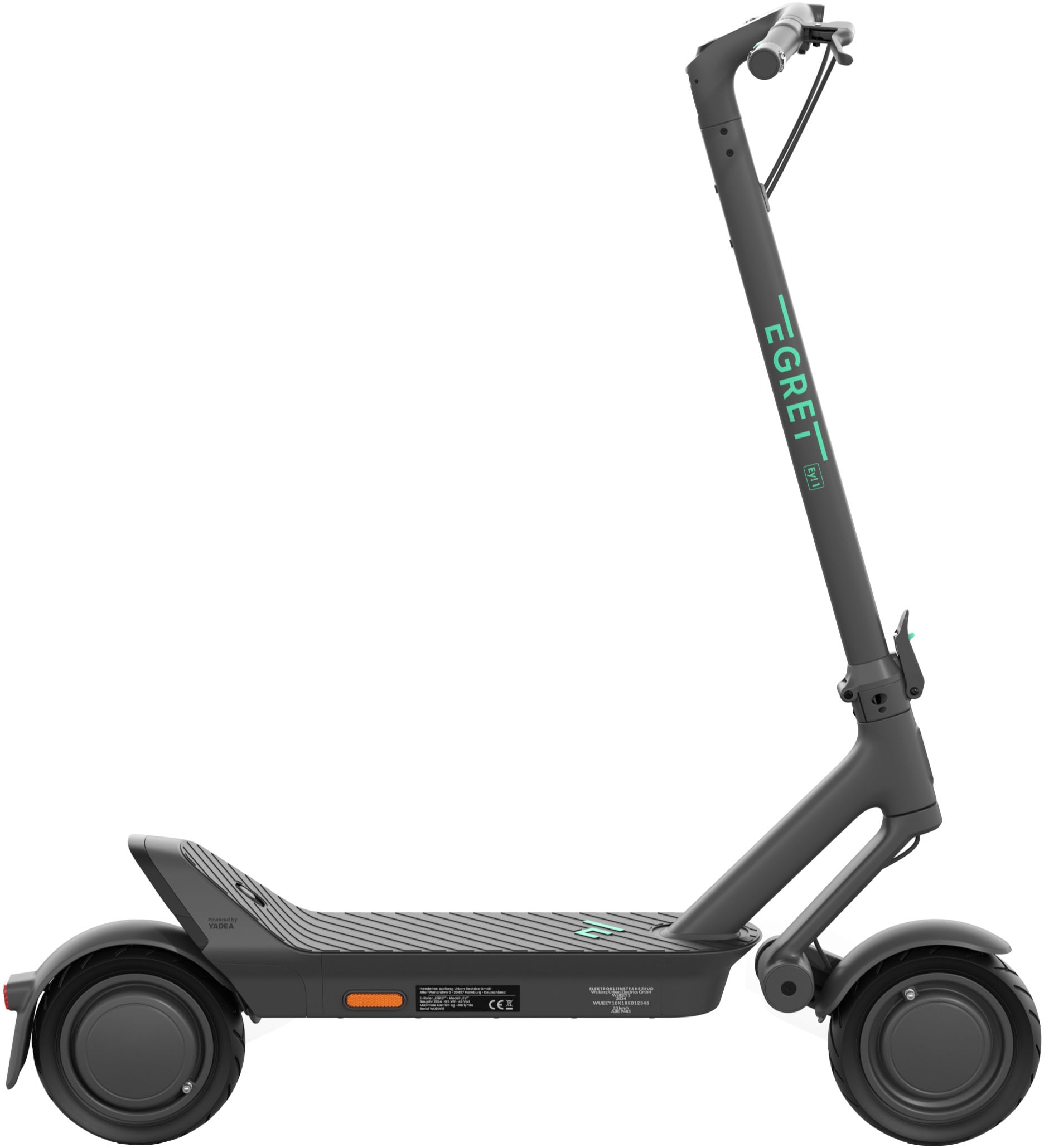 Egret E-Scooter »Egret Ey! 1«, Electric Scooter, mit Straßenzulassung, bis zu 65 km Reichweite