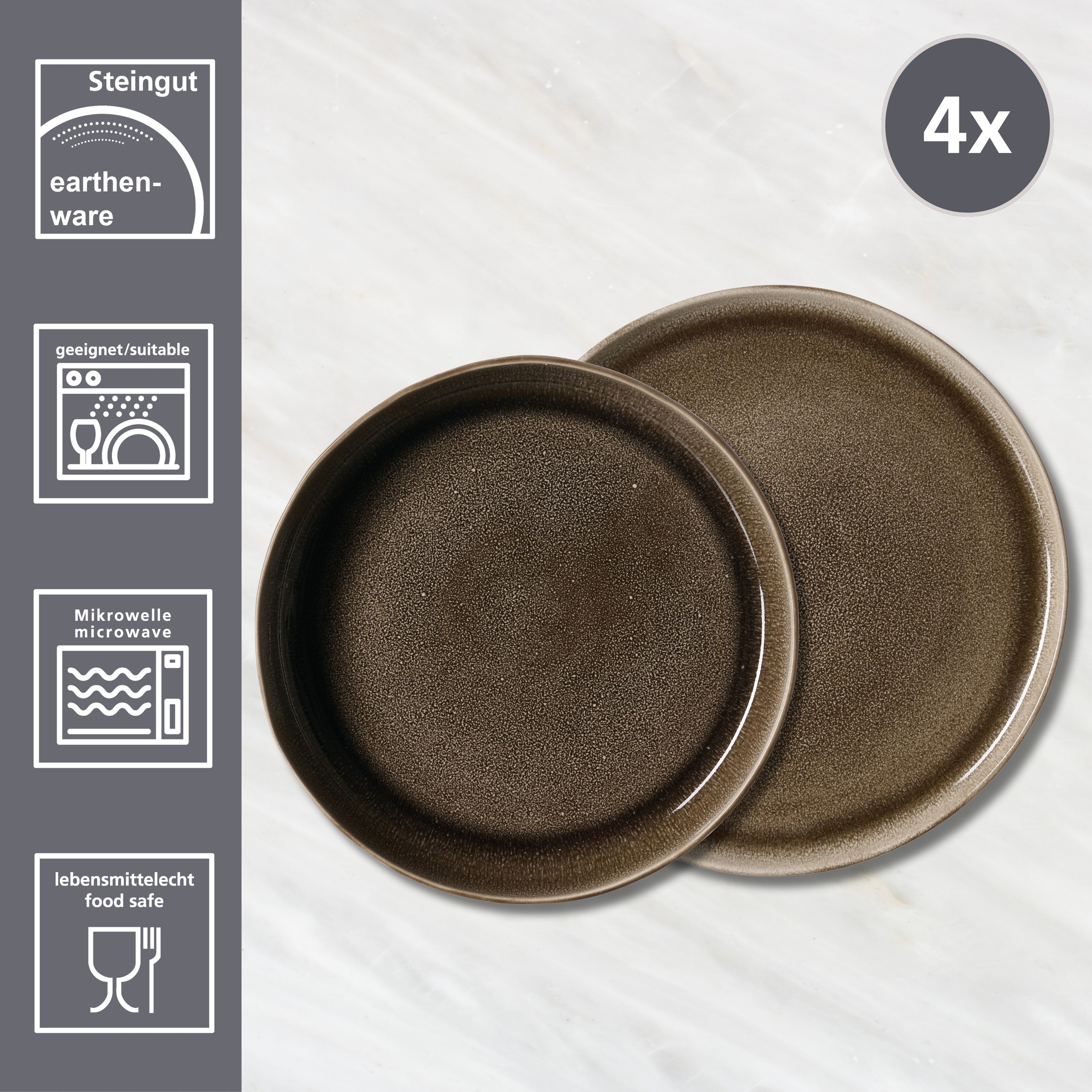 Ritzenhoff & Breker Tafelservice »Eda«, (Set, 8 tlg.), aus Steingut für 4 Personen