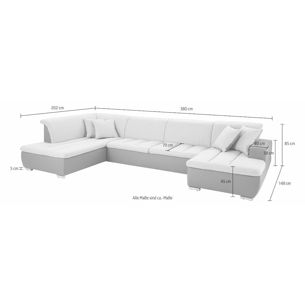 INOSIGN Wohnlandschaft »U-Form«