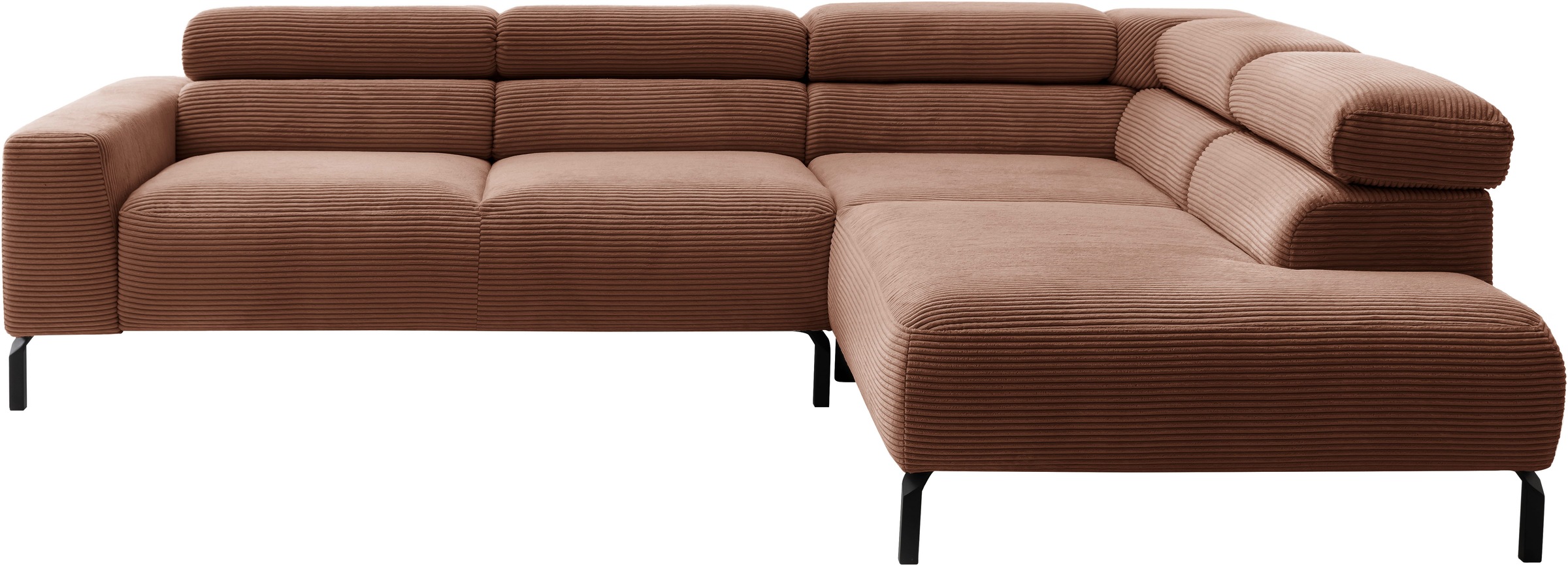 Places of Style Ecksofa "Antonelli, L-Form, inkl. Kopfteilverstellung, Brei günstig online kaufen