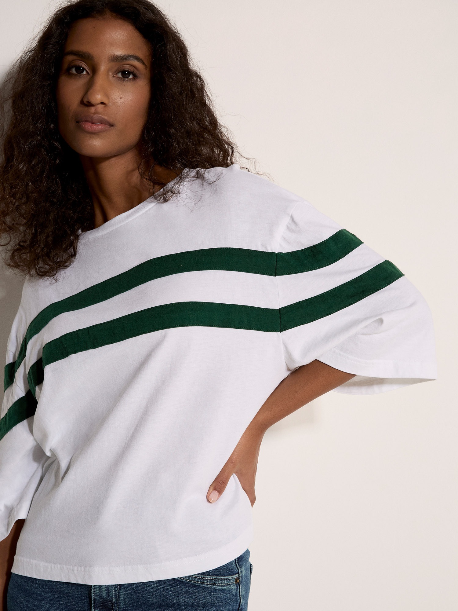 Apricot Shirttop »Top« mit Streifen