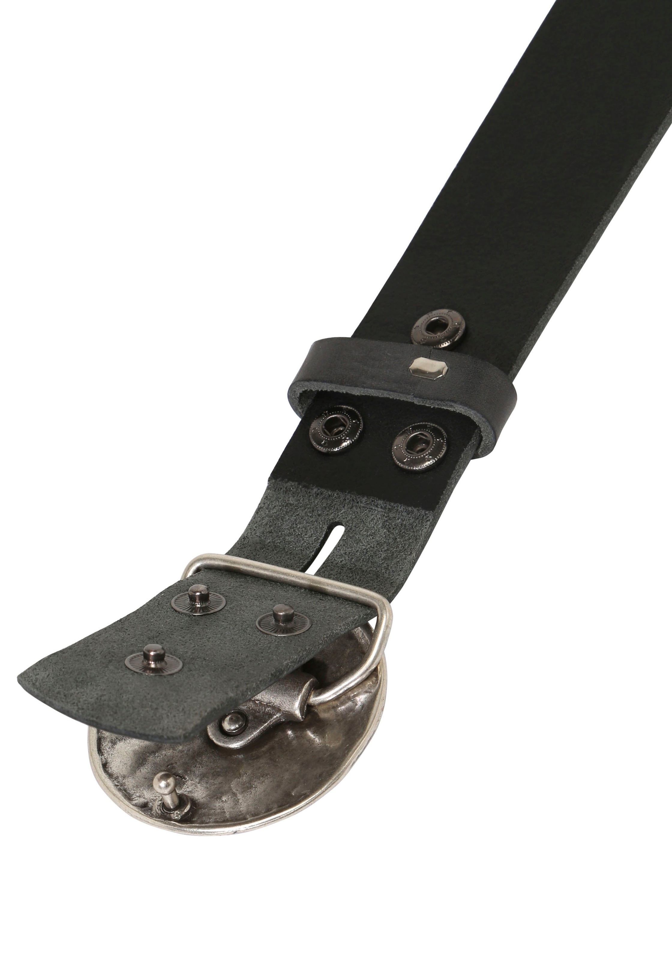 Thumbnail - Rettungsring Gürtel Ledergürtel mit austauschbarer Schließe "Seegras Rund"