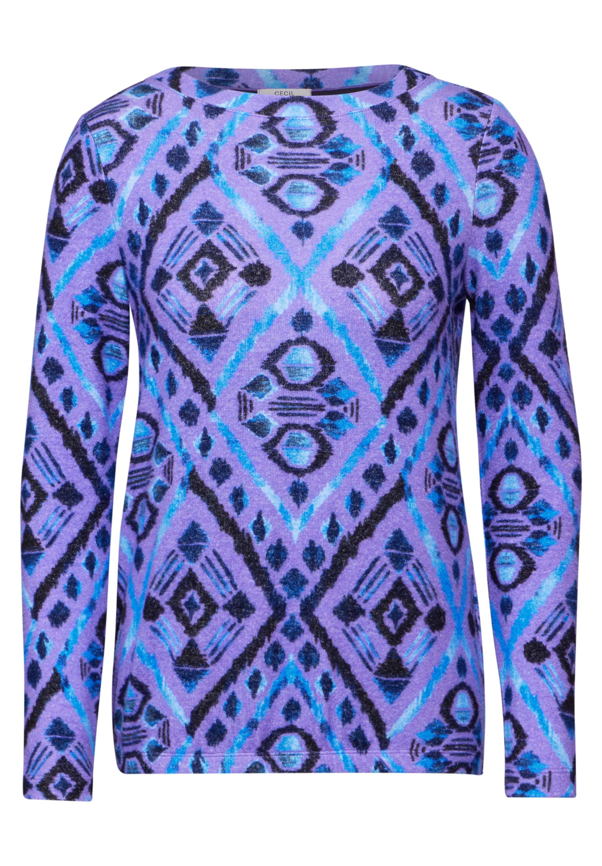 Cecil Langarmshirt, mit U-Boot-Ausschnitt