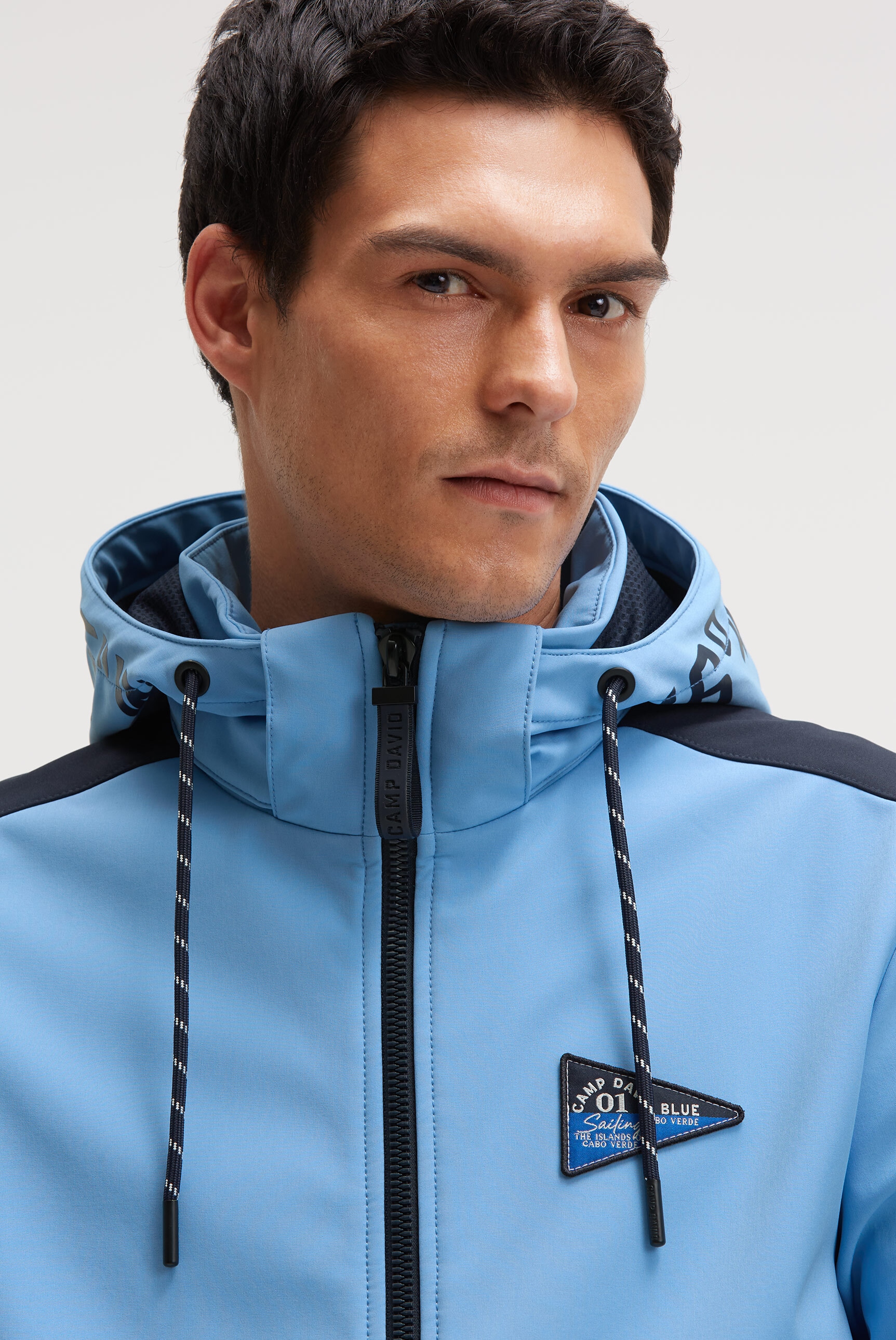 CAMP DAVID Softshelljacke mit Kapuze mit abtrennbarer Kapuze