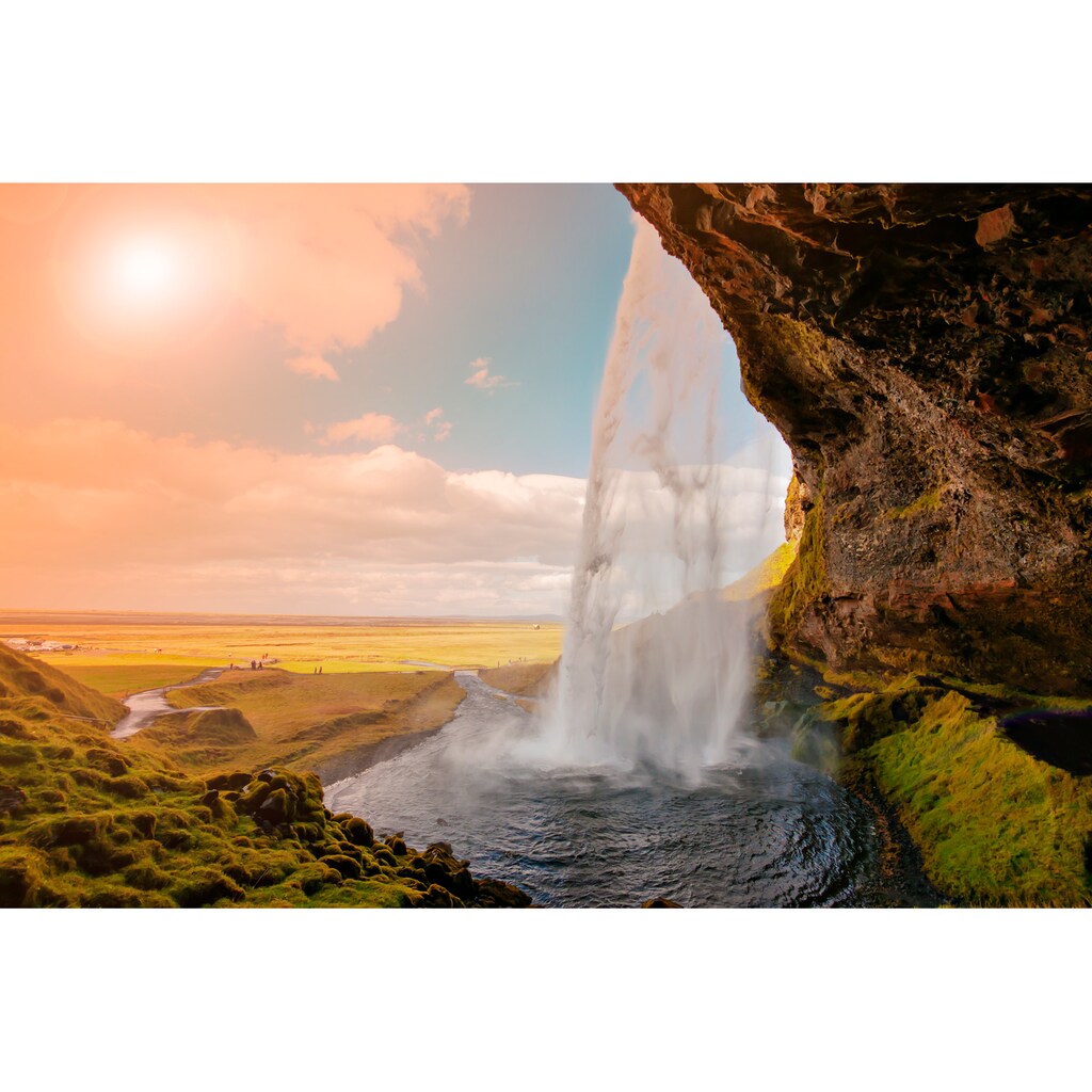 Papermoon Fototapete »Amazing Waterfall Iceland«