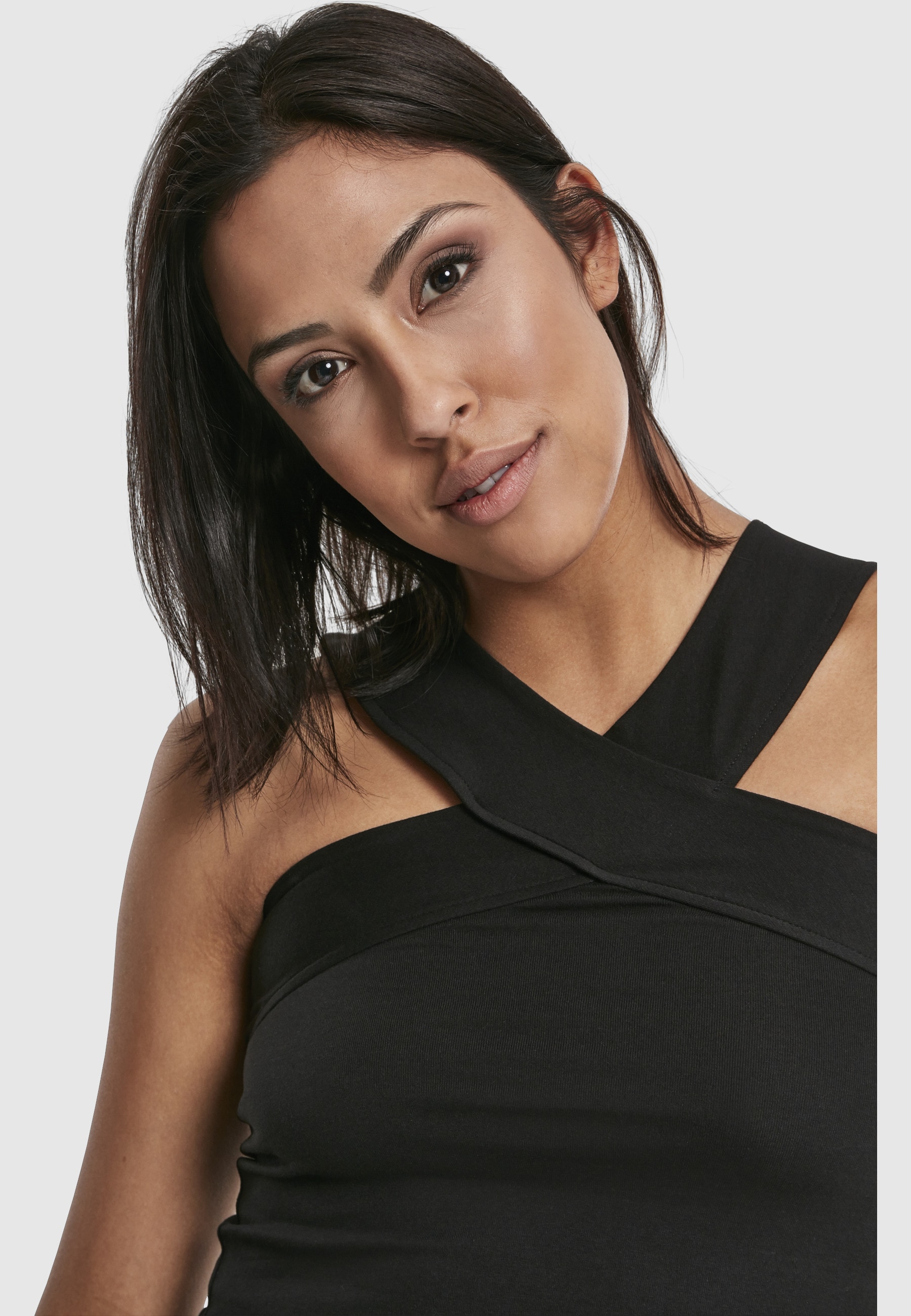 URBAN CLASSICS Yoga & Relax Shirt »Urban Classics Damen Ladies Cross Top« 1 Stk.