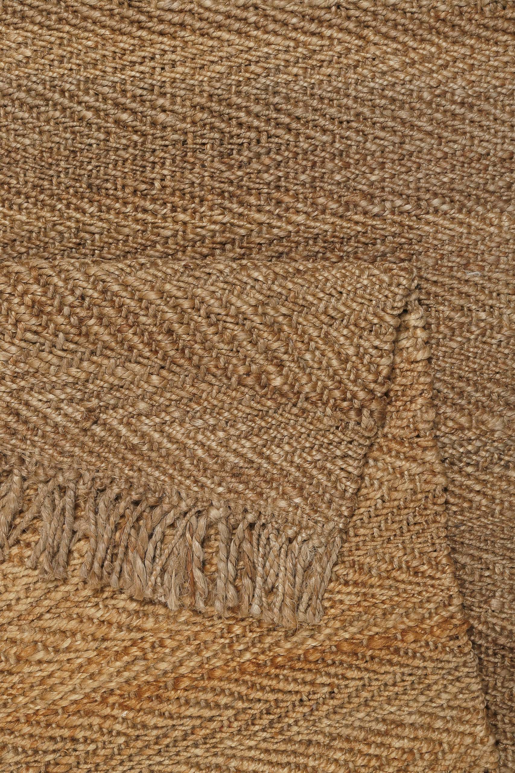 Green Looop Teppich »Dhurry«, rechteckig, 12 mm Höhe, handgewebt, robust, strapazierfähig, Jute, Natur, Wohnzimmer