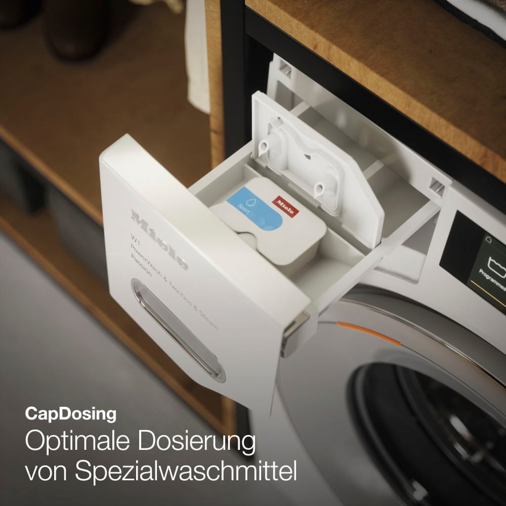 Miele Waschmaschine »WSR863WPS D LW PWash&TDos«, WSR863 WPS PWash&TDos&9kg, 9 kg, 1600 U/min, Waschassistent - nennt Ihnen das beste Programm für Ihre Textilien