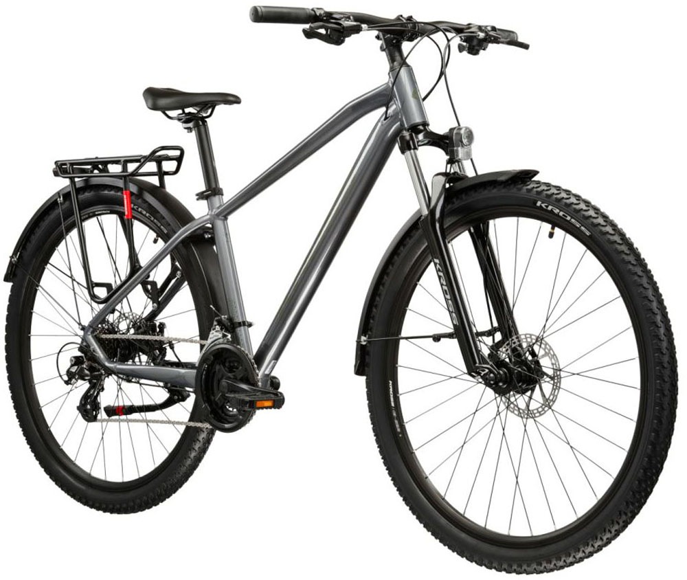 Kross Mountainbike »KROSS Mountainbike Hardtail 27,5" Hexagon 2.0 EQ grau 21 Gänge 2026« 21 Gang Shimano ALTUS M310 Schaltwerk Kettenschaltung