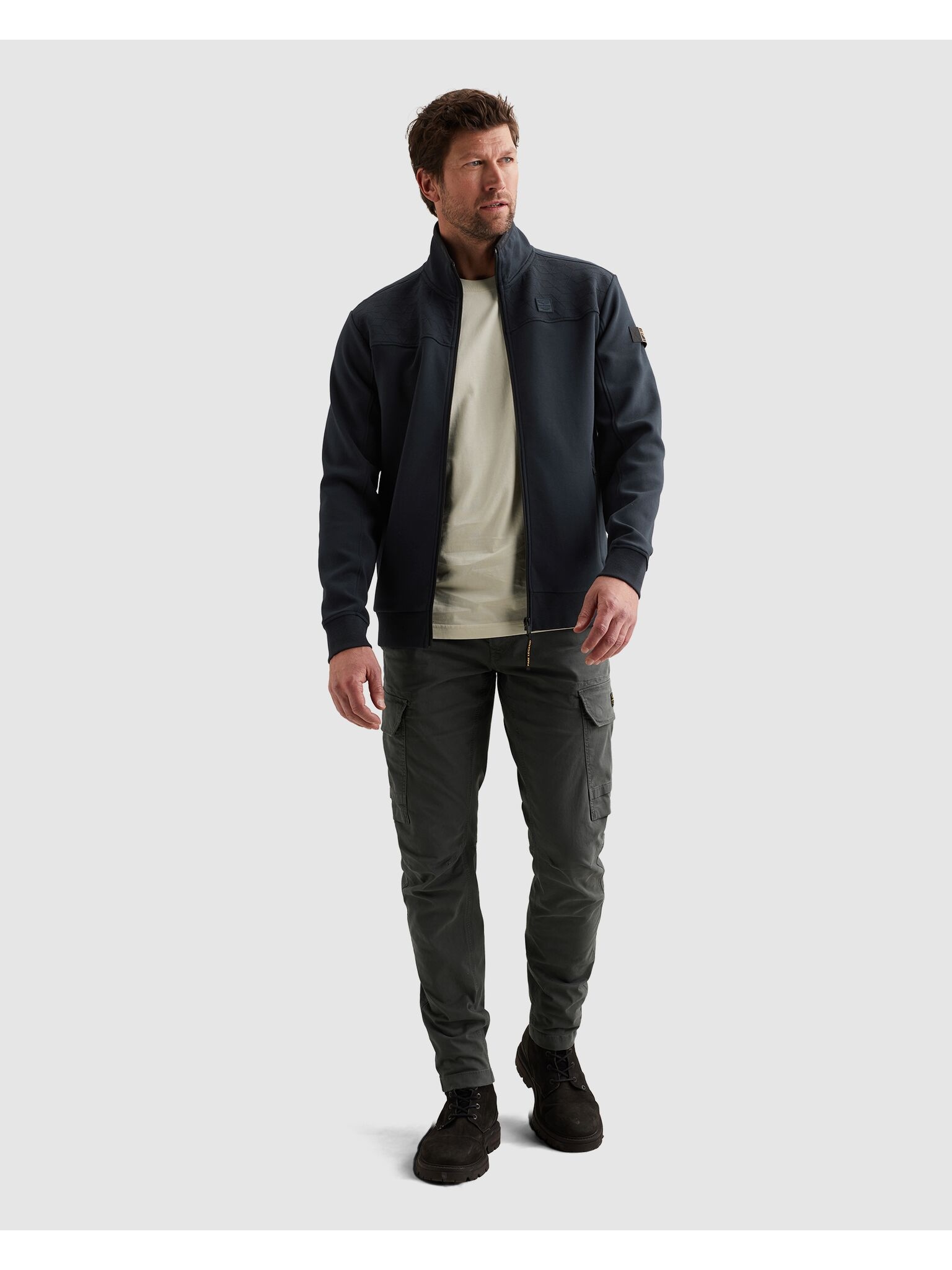 PME LEGEND Sweatjacke seitliche Eingrifftaschen mit Reißverschluss