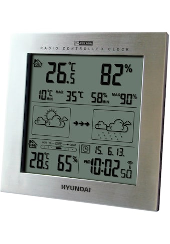 Wetterstation »Hyundai WS2244W«, (mit Außensensor)