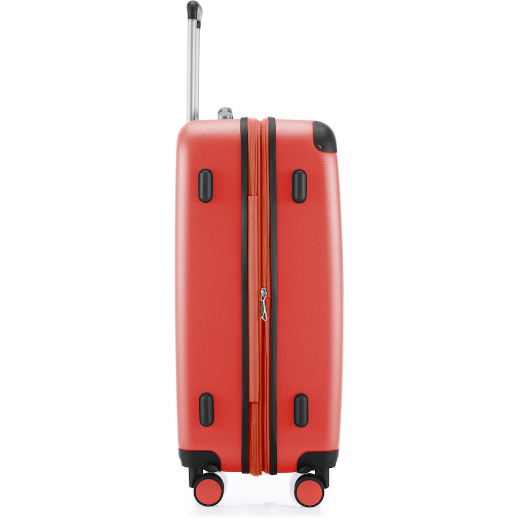 Hauptstadtkoffer Hartschalen-Trolley »Spree, 65 cm, korall«, 4 Rollen