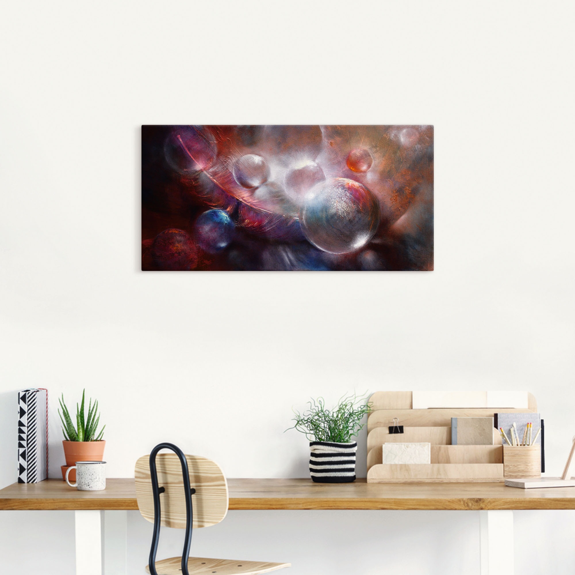 Artland "Federleicht" Muster 1 Stk. tlg. auf Holzrahmen gespannt günstig online kaufen