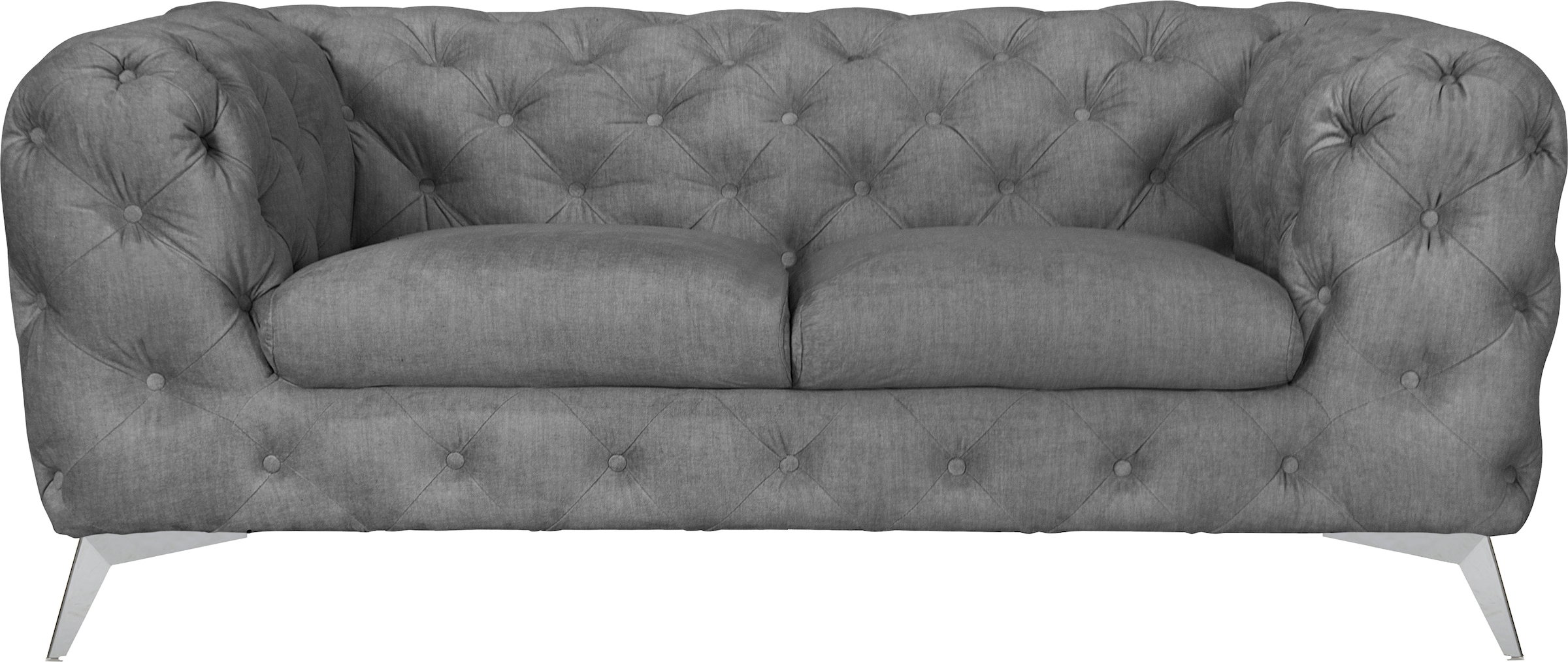 Leonique Chesterfield-Sofa "Glynis", aufwändige Knopfheftung, moderne Chesterfield Optik, Fußfarbe wählbar