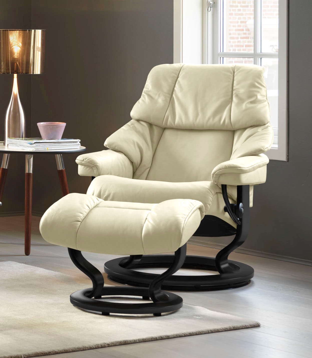 Stressless Fußhocker "Reno", mit Classic Base, Gestell Schwarz