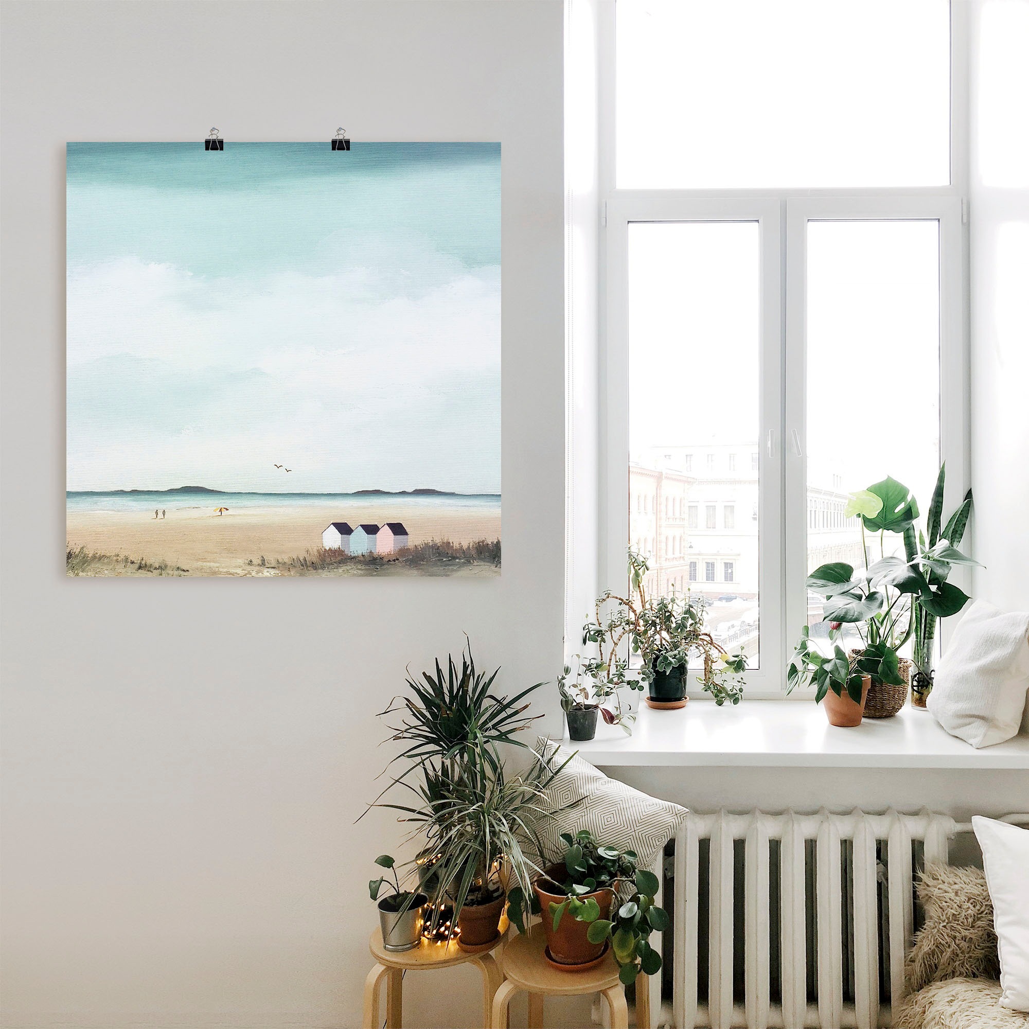 Artland Wandbild "Sonniger Morgen IV", Strand, (1 St.), als Leinwandbild, P günstig online kaufen