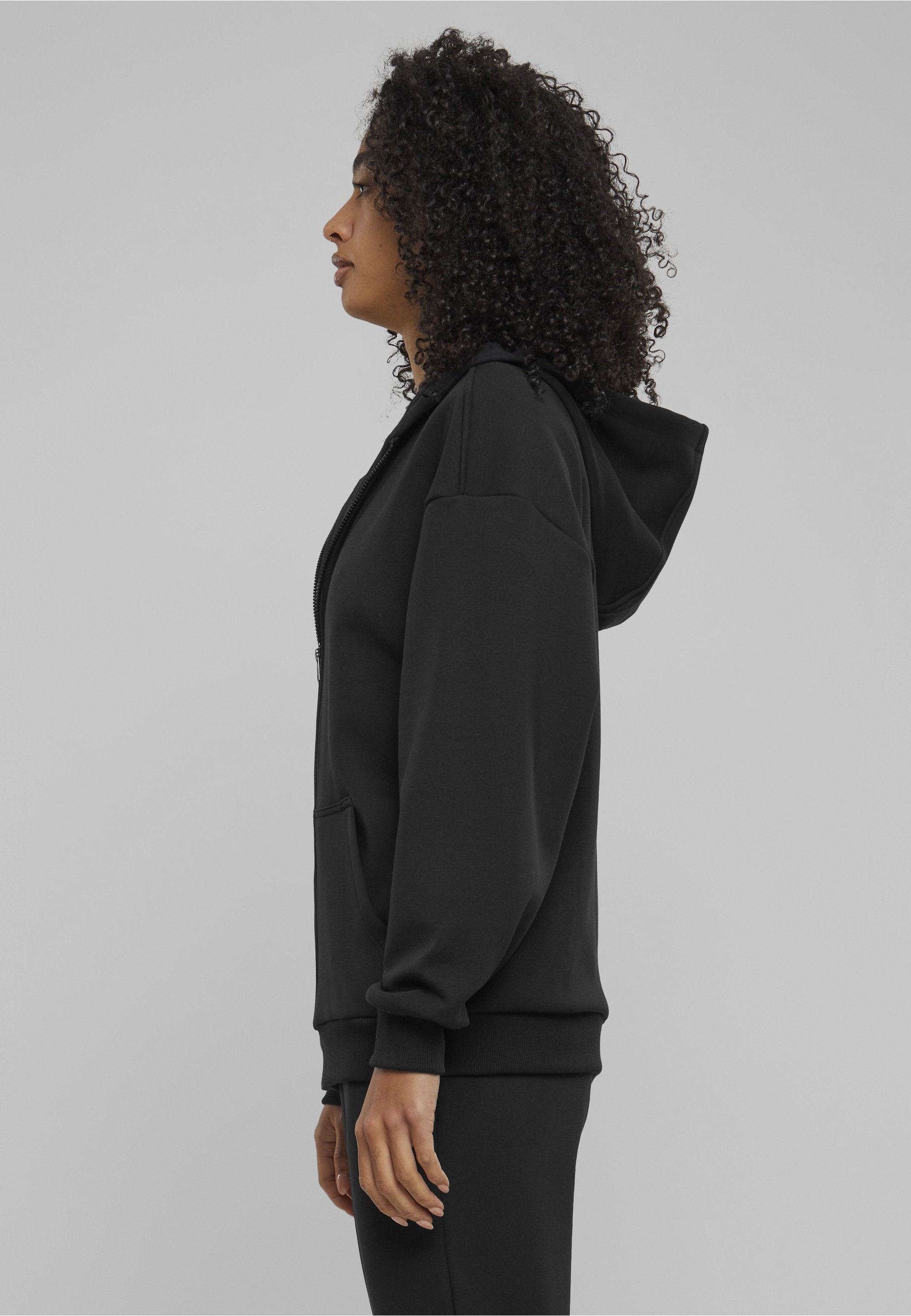 URBAN CLASSICS Sweatjacke »Urban Classics Damen Ladies Cozy Oversized Zip Hoody«