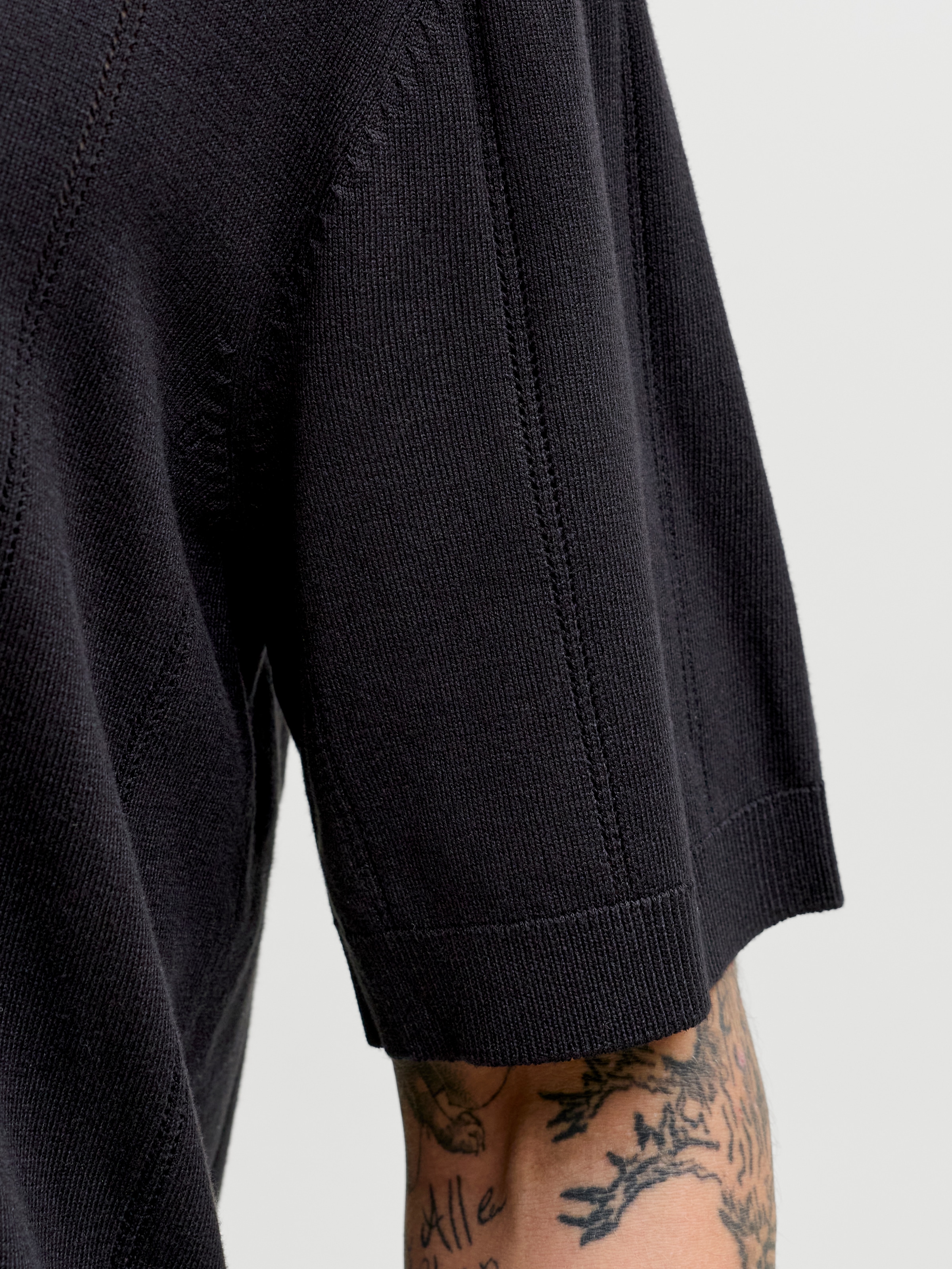 Jack & Jones Polokragenpullover »JPRBLAWILLIAM STRUCTURE KNIT POLO SS SN« Viskosemischung, regular fit