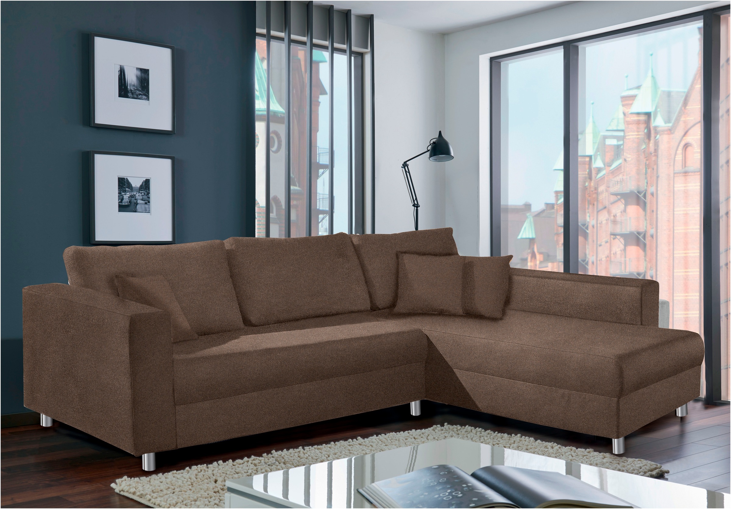 INOSIGN Ecksofa "153", Inkl. Schlaffunktion und großen Strauraum günstig online kaufen