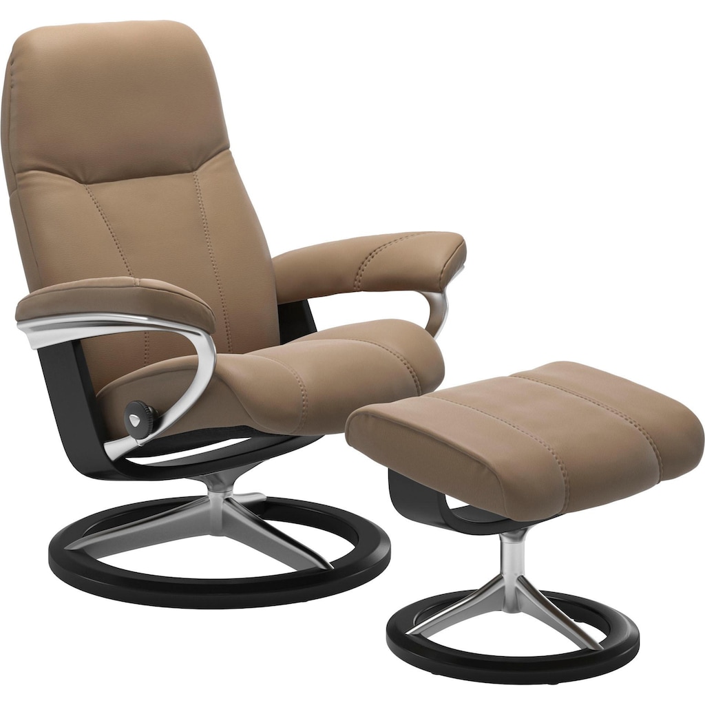 Stressless® Relaxsessel »Consul«, (Set, Relaxsessel mit Hocker)