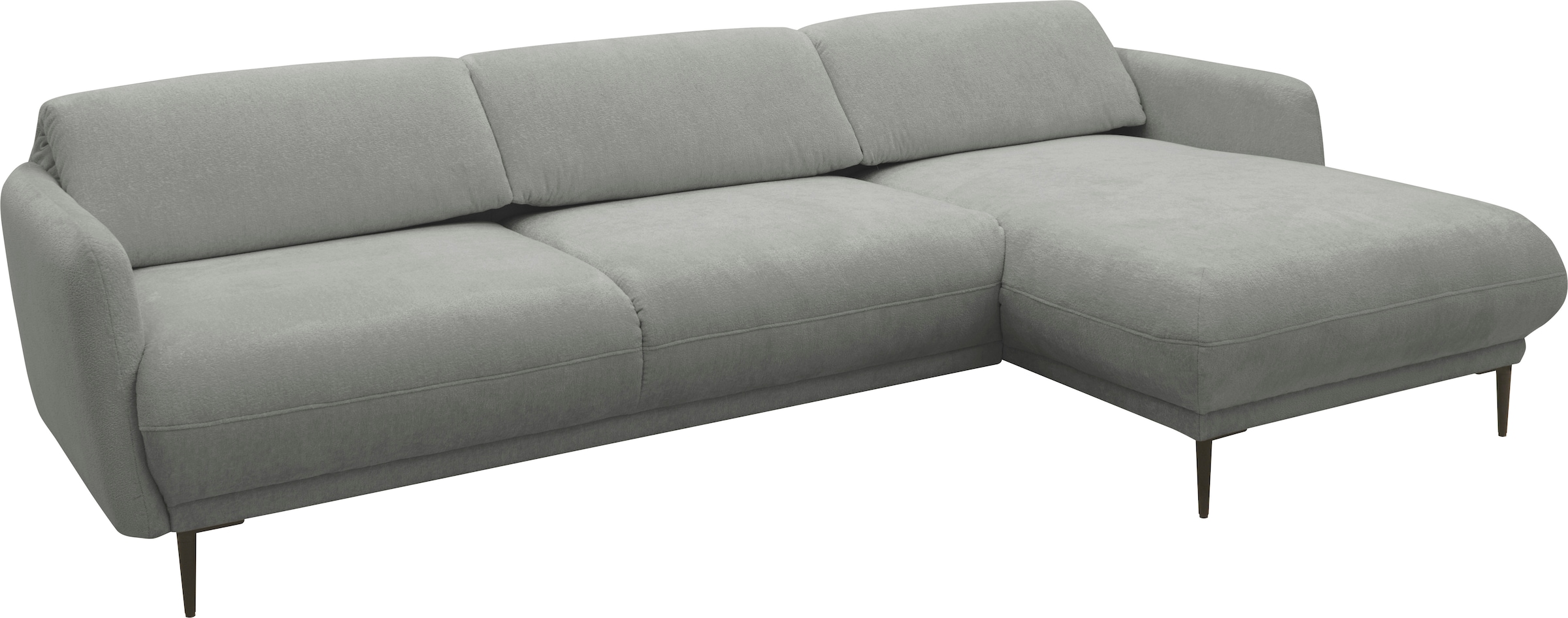 andas Ecksofa »Skovsende Sitzbreite 245 cm, Rückenlehne stufenlos hochklappbar für«, individuellen Sitzkomfort Kopfteilverstellung, L-Form