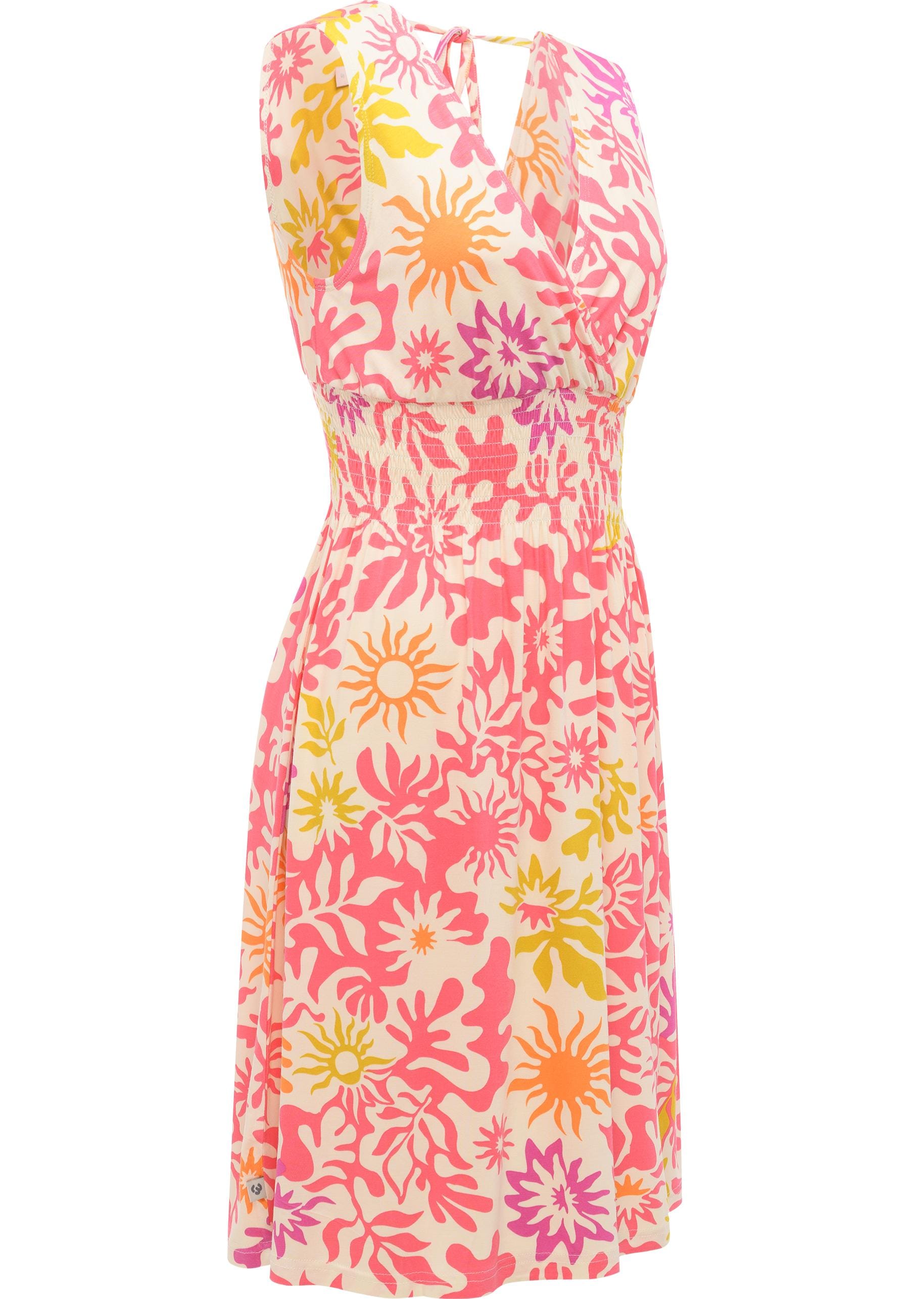 Ragwear Sommerkleid »Aini Print« Ohne Taschen Leichtes gemustertes Damen Kleid