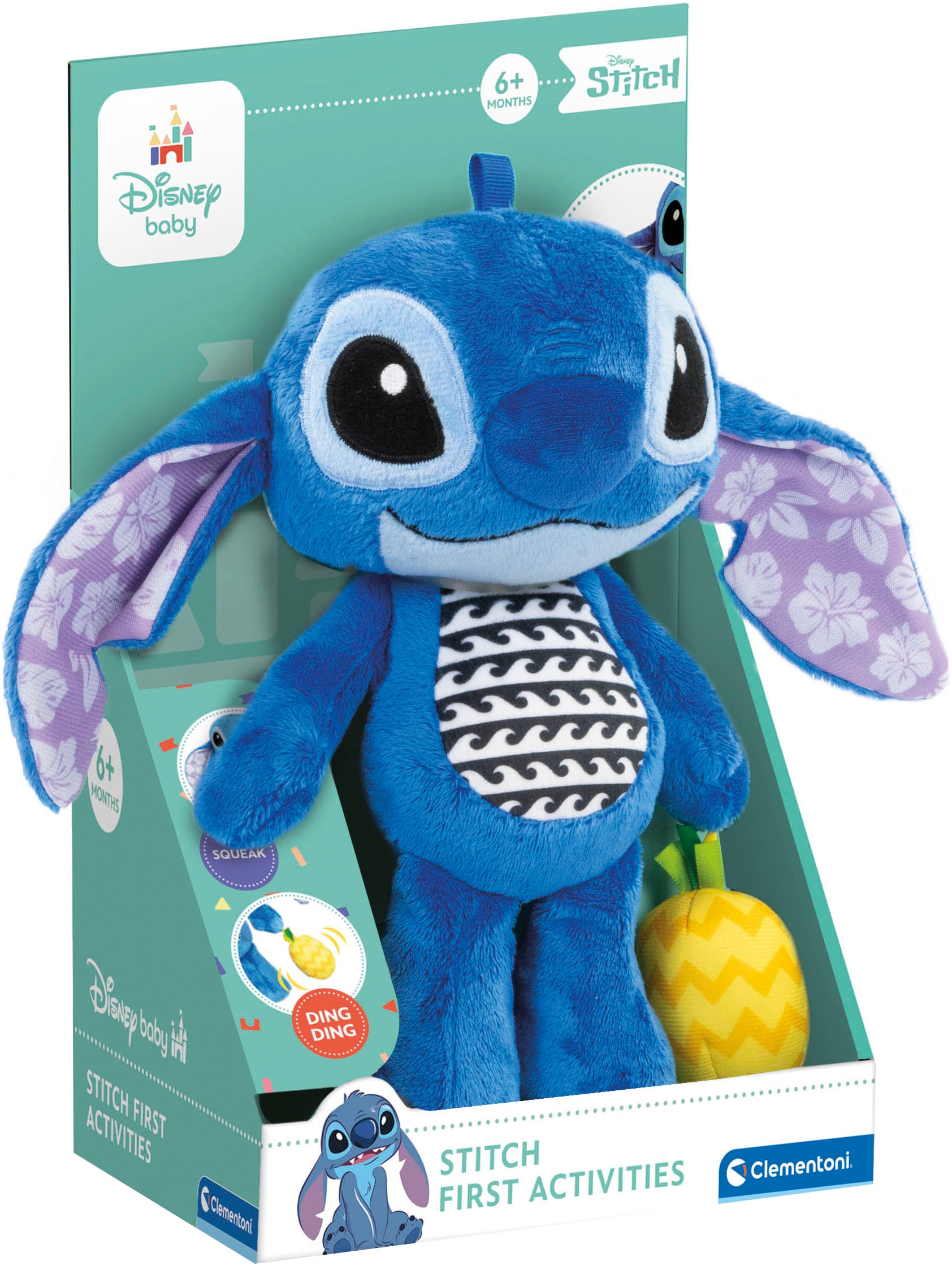 Clementoni® Plüschfigur »Disney Baby, Stitch, Erste Aktivitäten«, Made in Europe