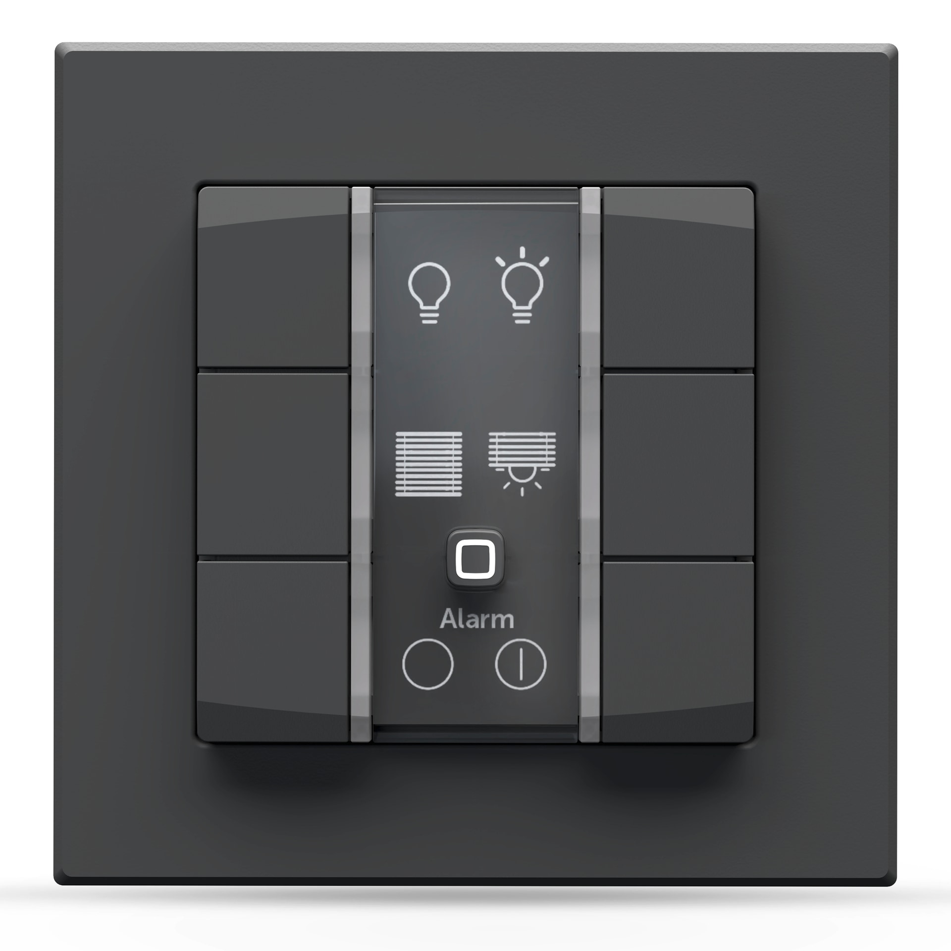 HOMEMATIC IP Wandtaster "Wandtaster - 6-fach, 230 V", B:11,5cm H:7,5cm T:12,5cm, grau, Smart-Home-Stationen
