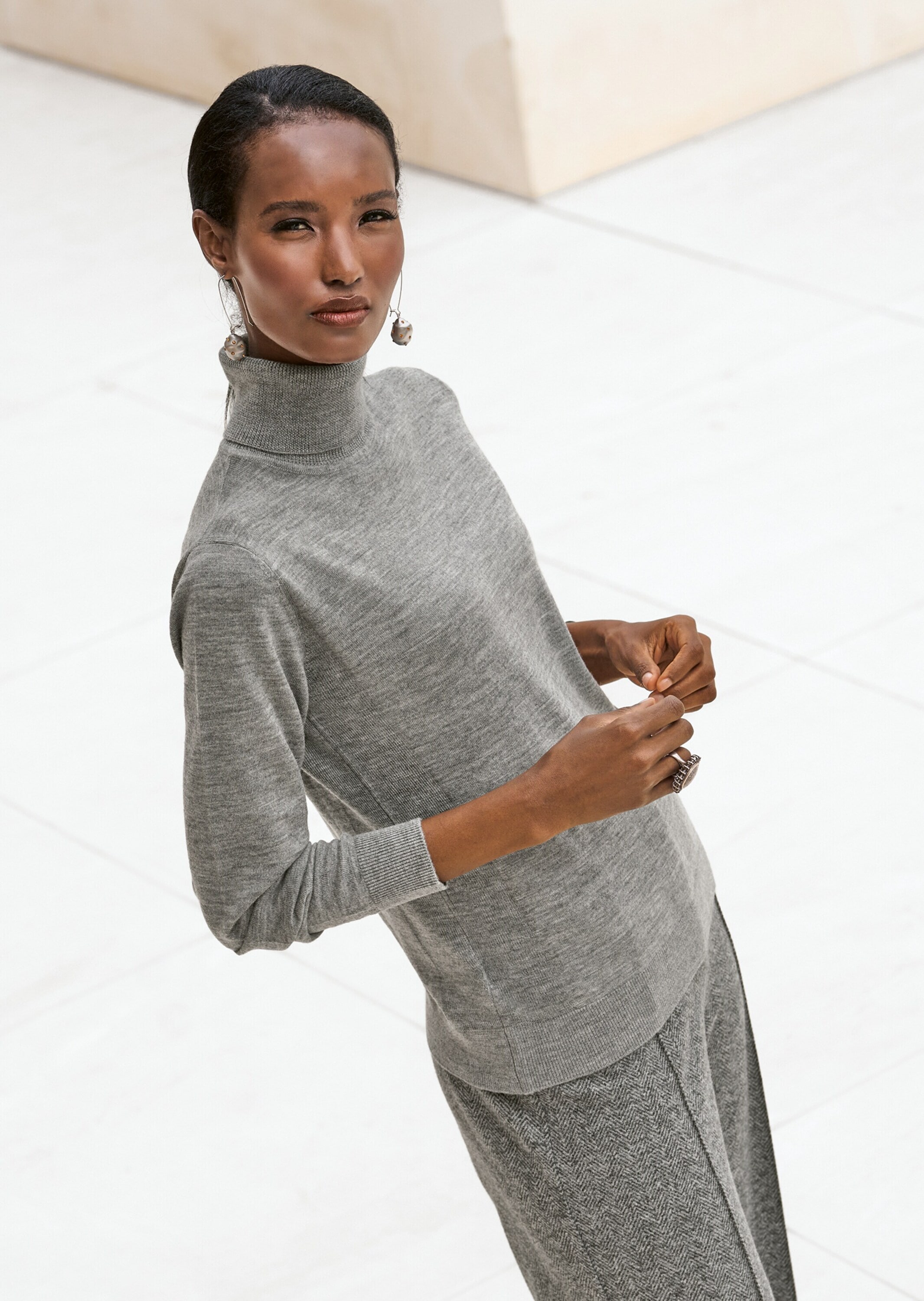 MADELEINE Longpullover »Pullover Rollkragen-Pullover aus Wolle«