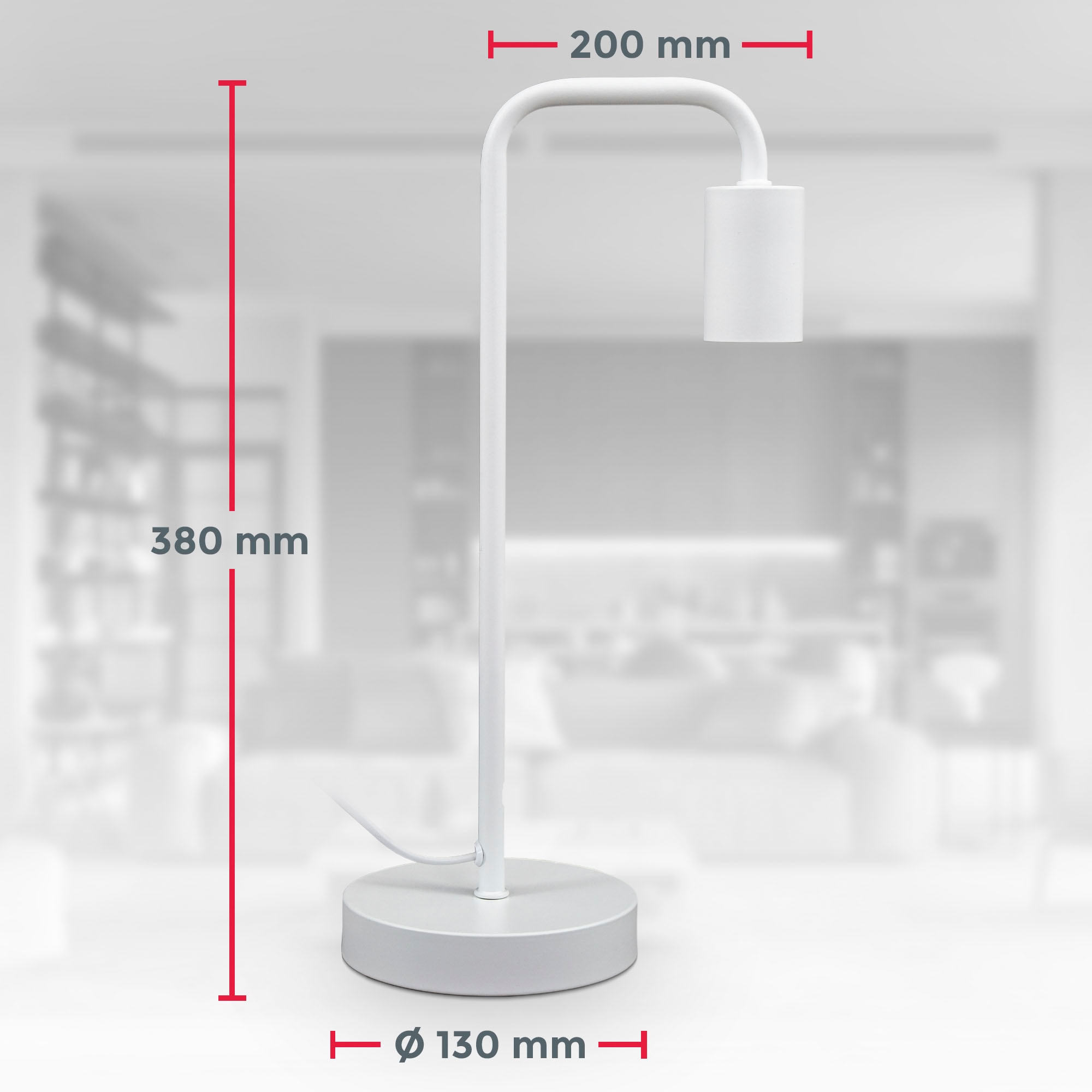 B.K.Licht Stehlampe und Tischleuchte im Set