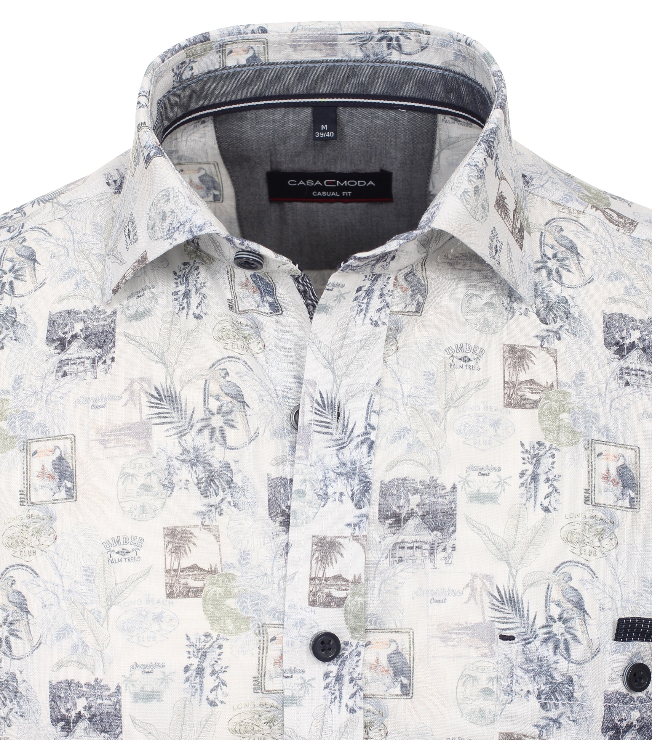 CASAMODA Langarmhemd »CASAMODA Freizeithemd Print«