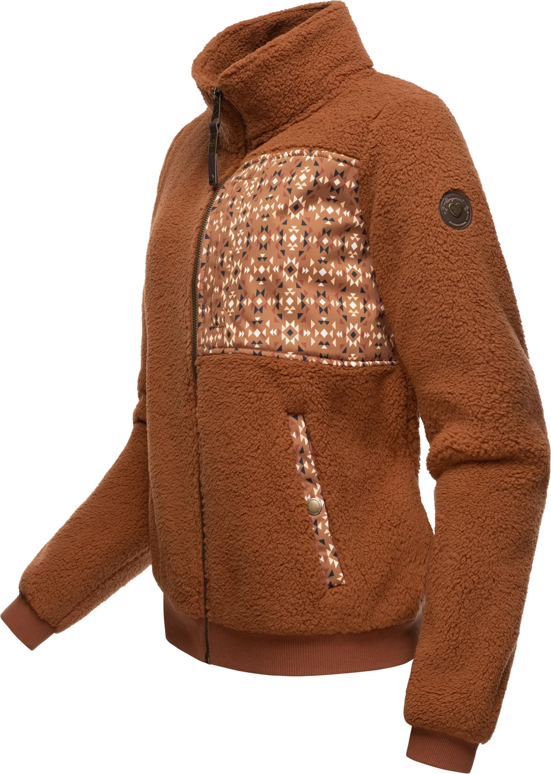 Ragwear Sweatjacke »Imolla«, Flauschige Übergangsjacke aus Teddyfleece