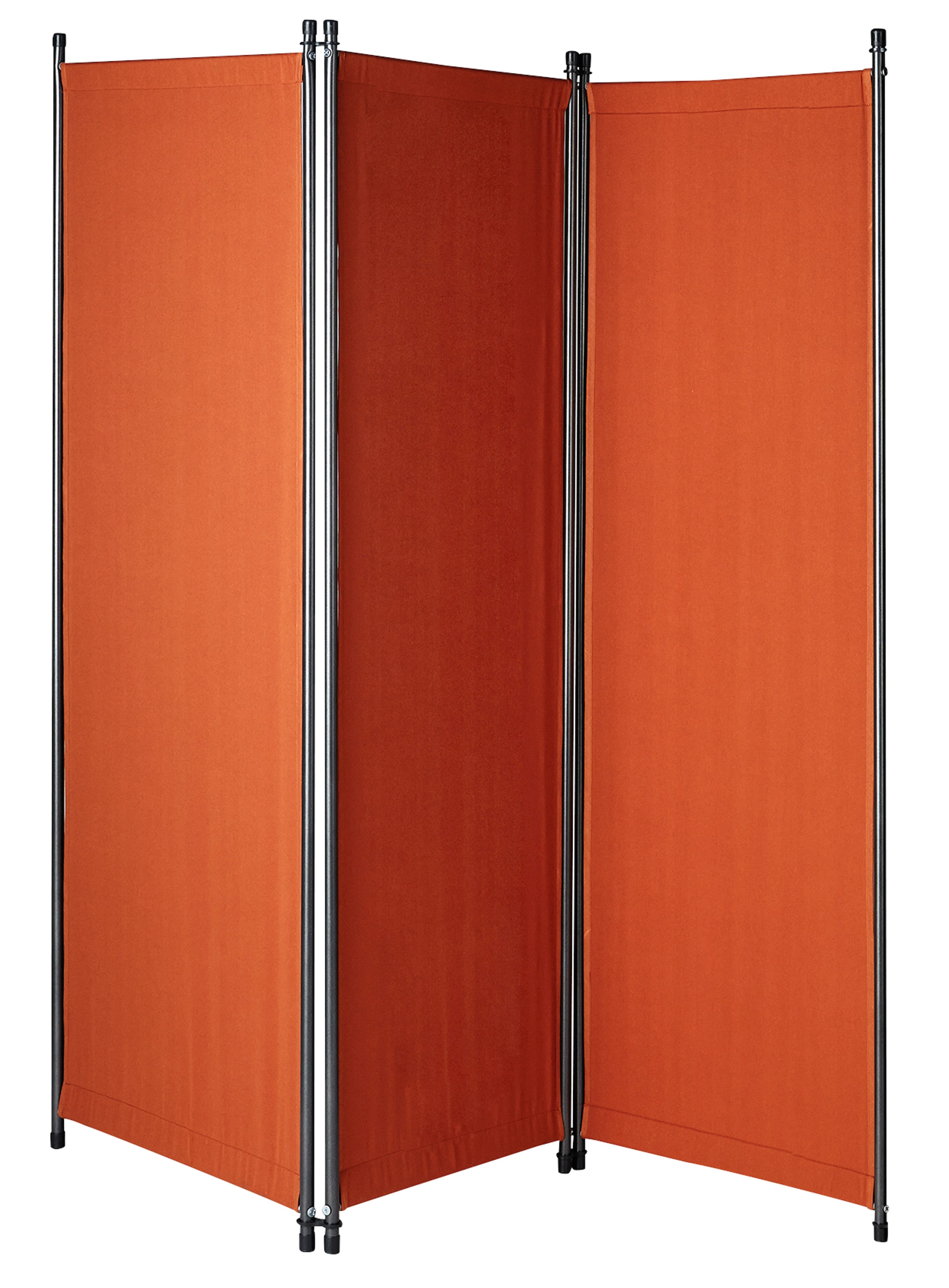 Paravent "Swingtex", orange (terracotta), B:165cm H:165cm, Acryl, Stahl, ANGERER FREIZEITMÖBEL, Stellwände, Paravent, (B/H): ca. 165x165 cm