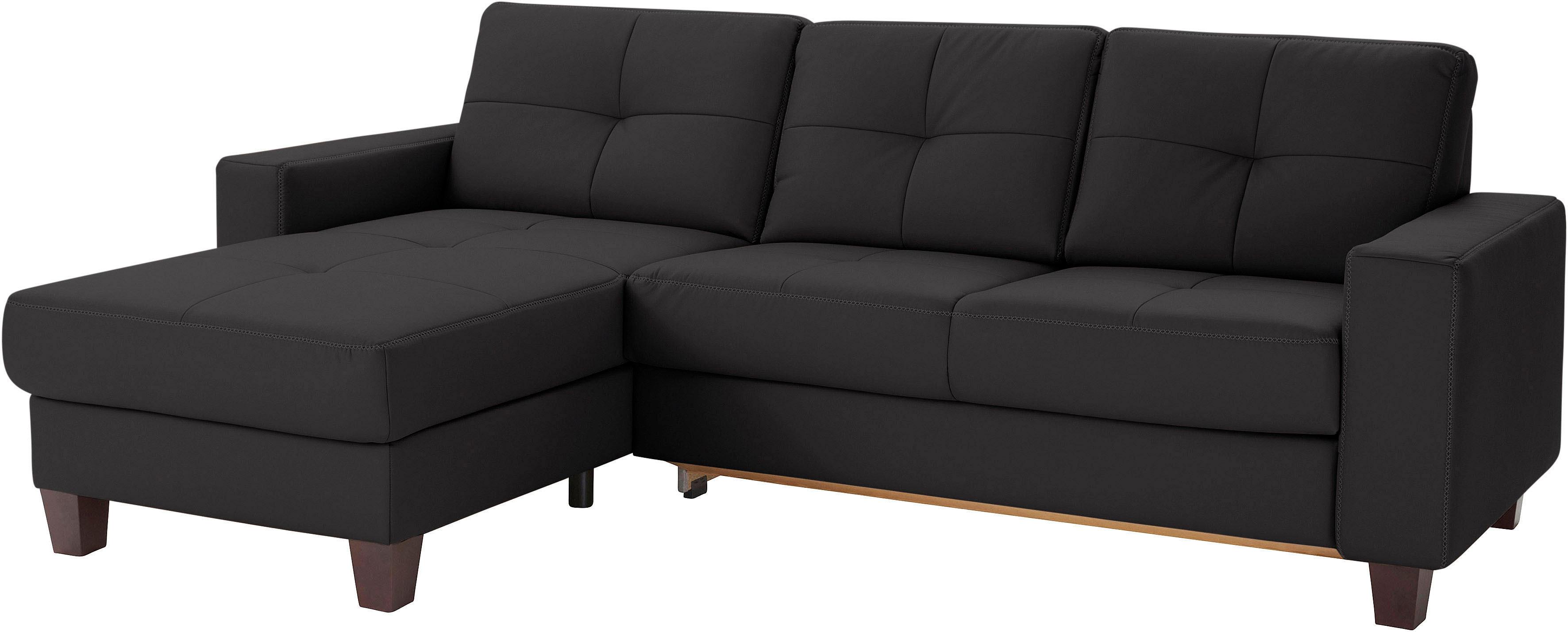 OTTO home Ecksofa "Varese" wahlweise mit Schlaffunktion und Vorziehfunktion