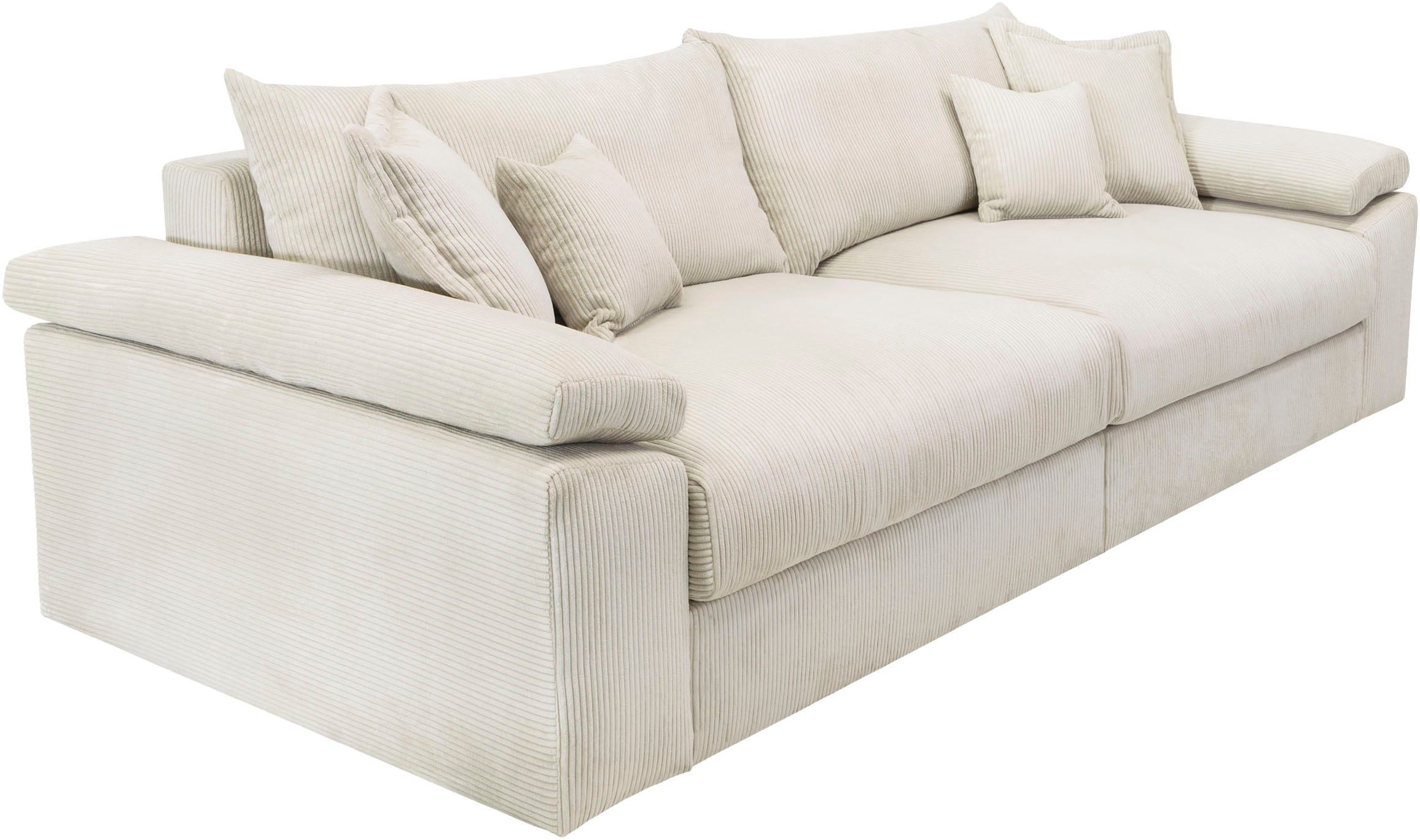 Home affaire Big-Sofa »Soft&Cosy XXL - Breite 303 cm«, Mega-Sofa, in Cord, Federkern-Polsterung