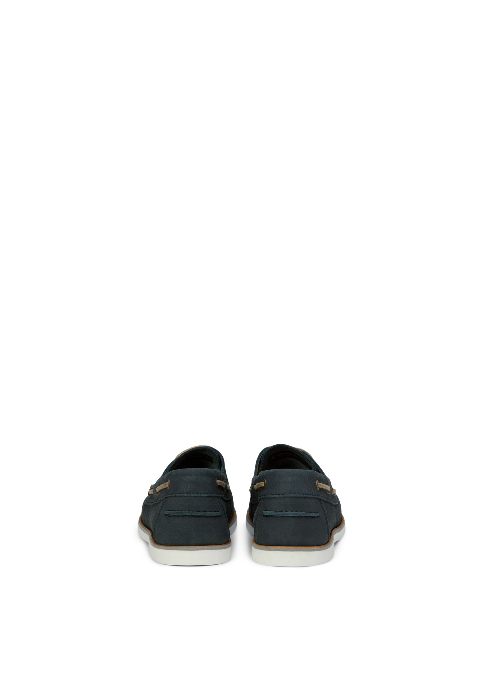 Bootsschuh MARC O'POLO "aus weichem Rindleder", Herren, Gr. 40, navy, Obermaterial: 100% Leder, unifarben, Schuhe Bootsschuh 3