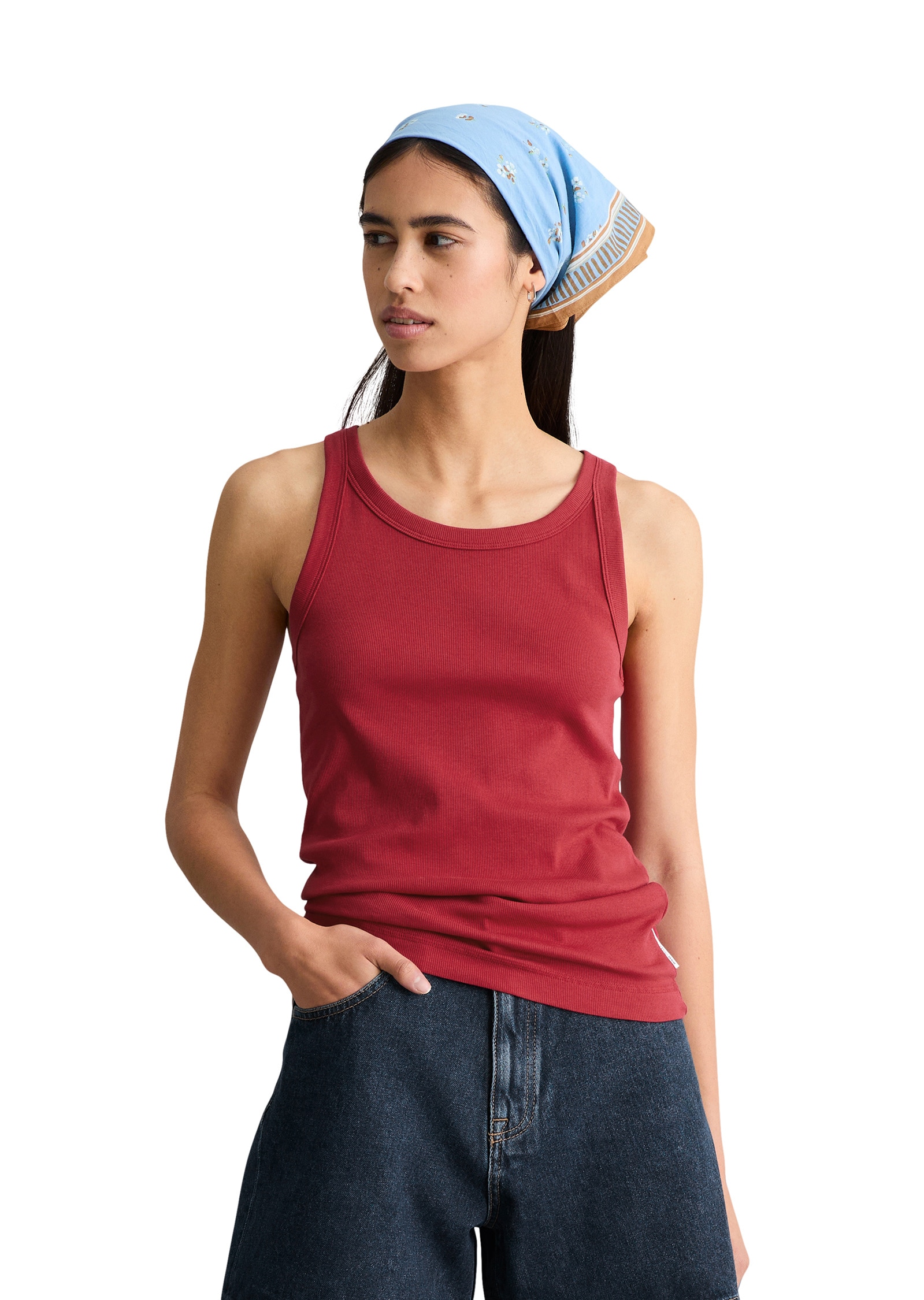 Marc OPolo DENIM T-Shirt "aus Bio-Baumwoll-Stretchjersey" günstig online kaufen