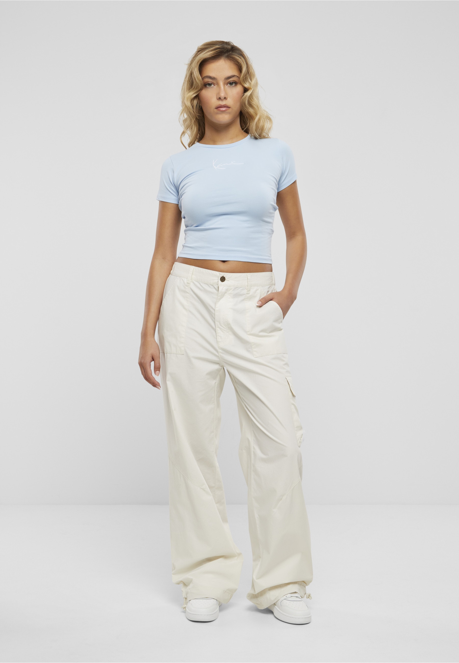 Karl Kani Cargohose »Karl Kani Damen Small Signature Washed Cargo Pants«